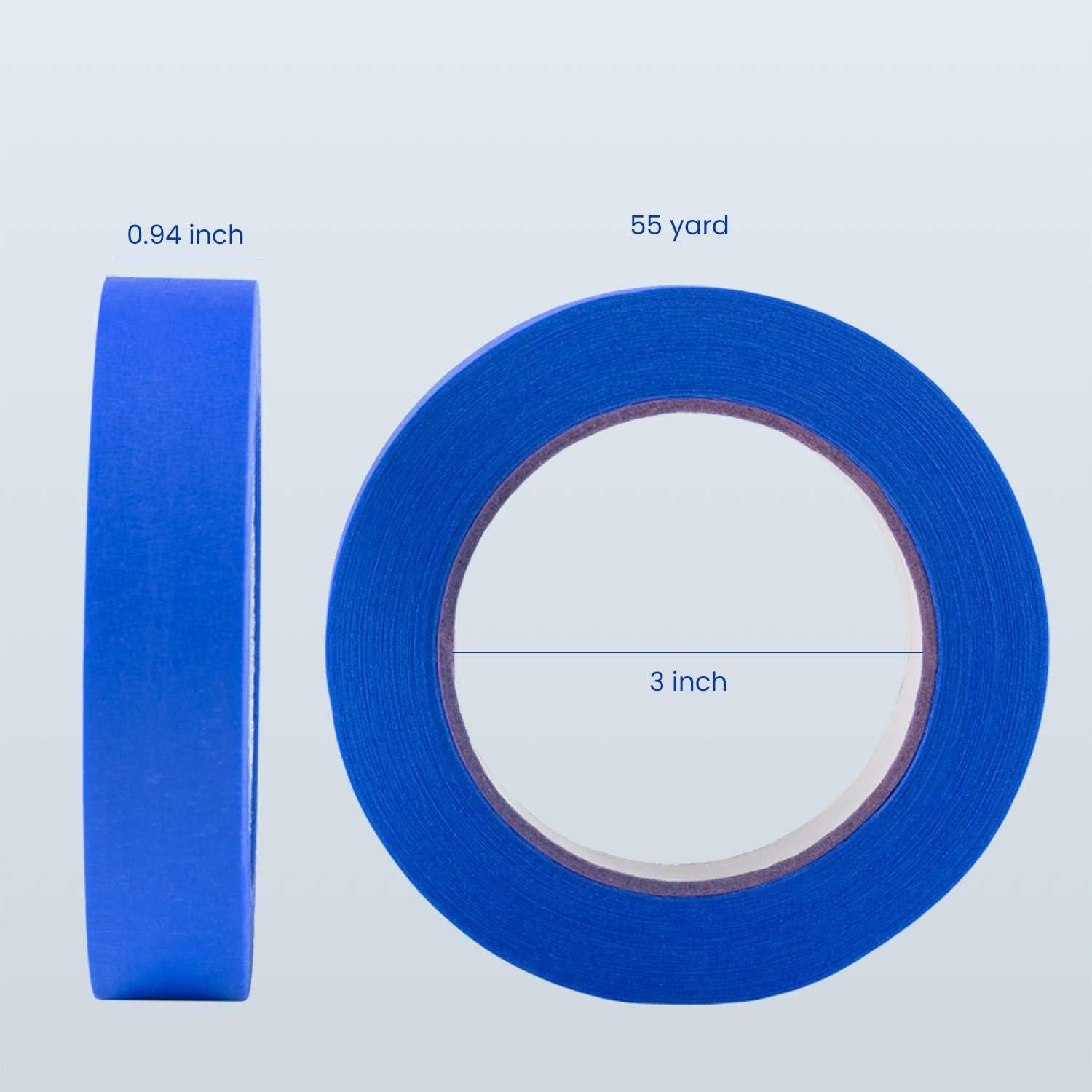 Cinta de Enmascarar Azul Lichamp 1" x 50 m - 2 Rollos