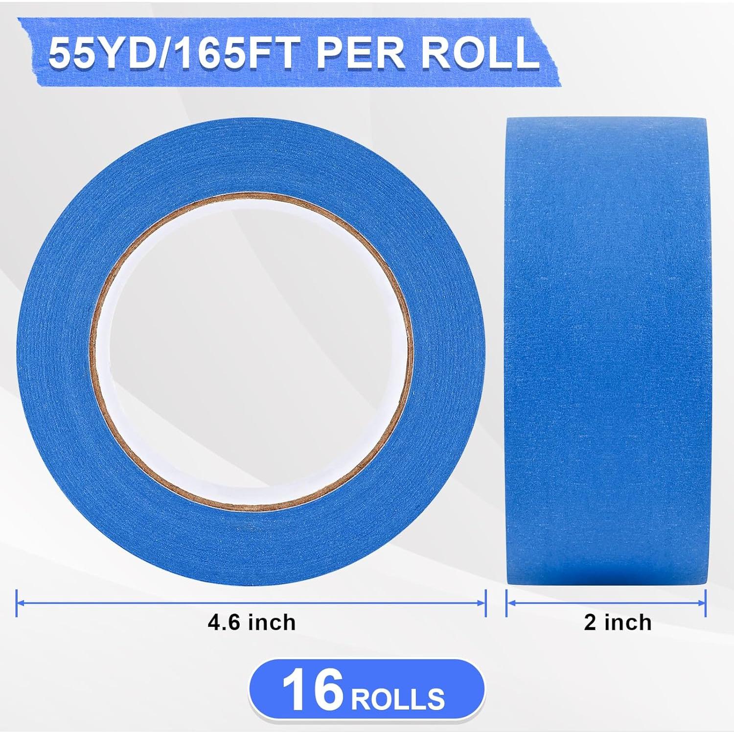 Cinta de Pintor Azul NEOACT 16 Rollos 5 cm x 50 m Sin Residuo