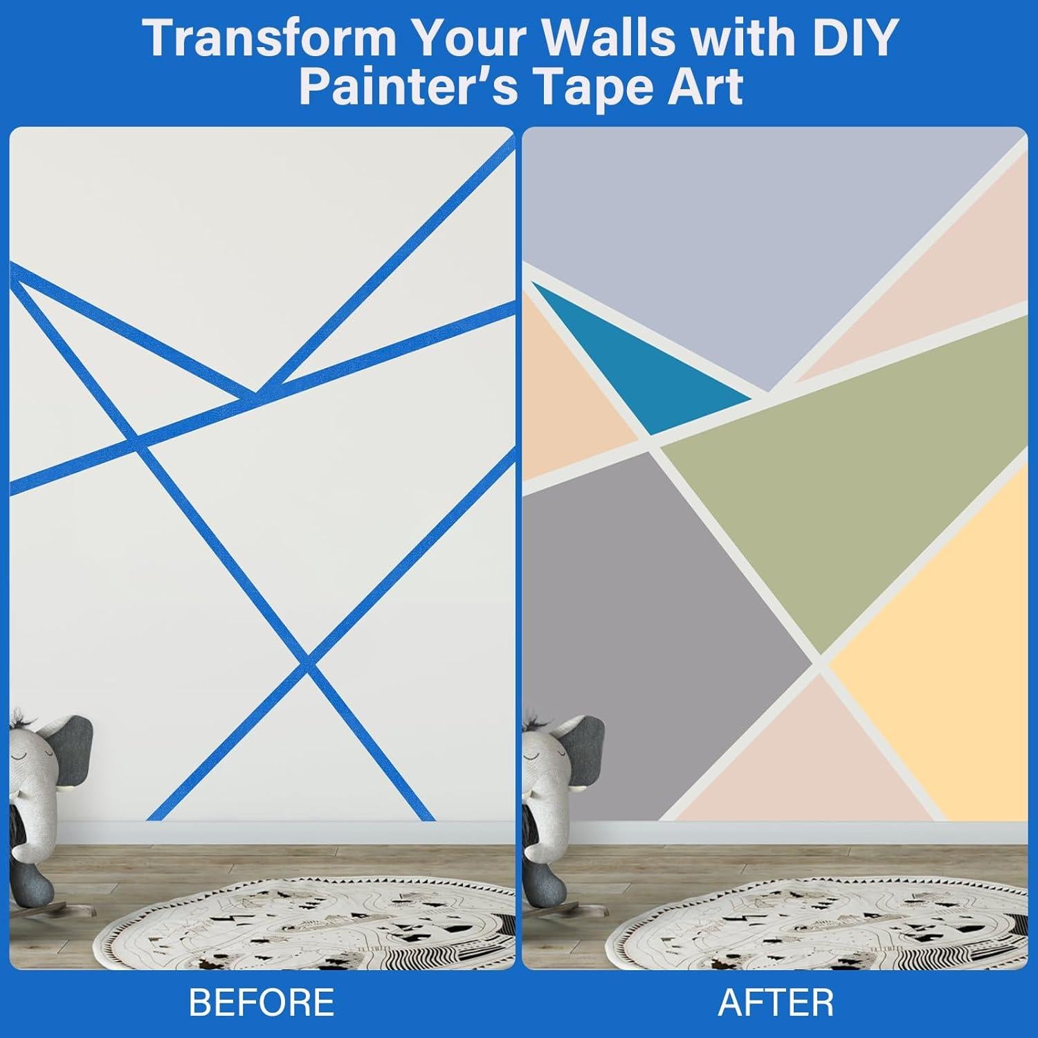 Cinta de Pintor Azul Ealyder Tape 4 Rollos 2.39 cm x 20 m