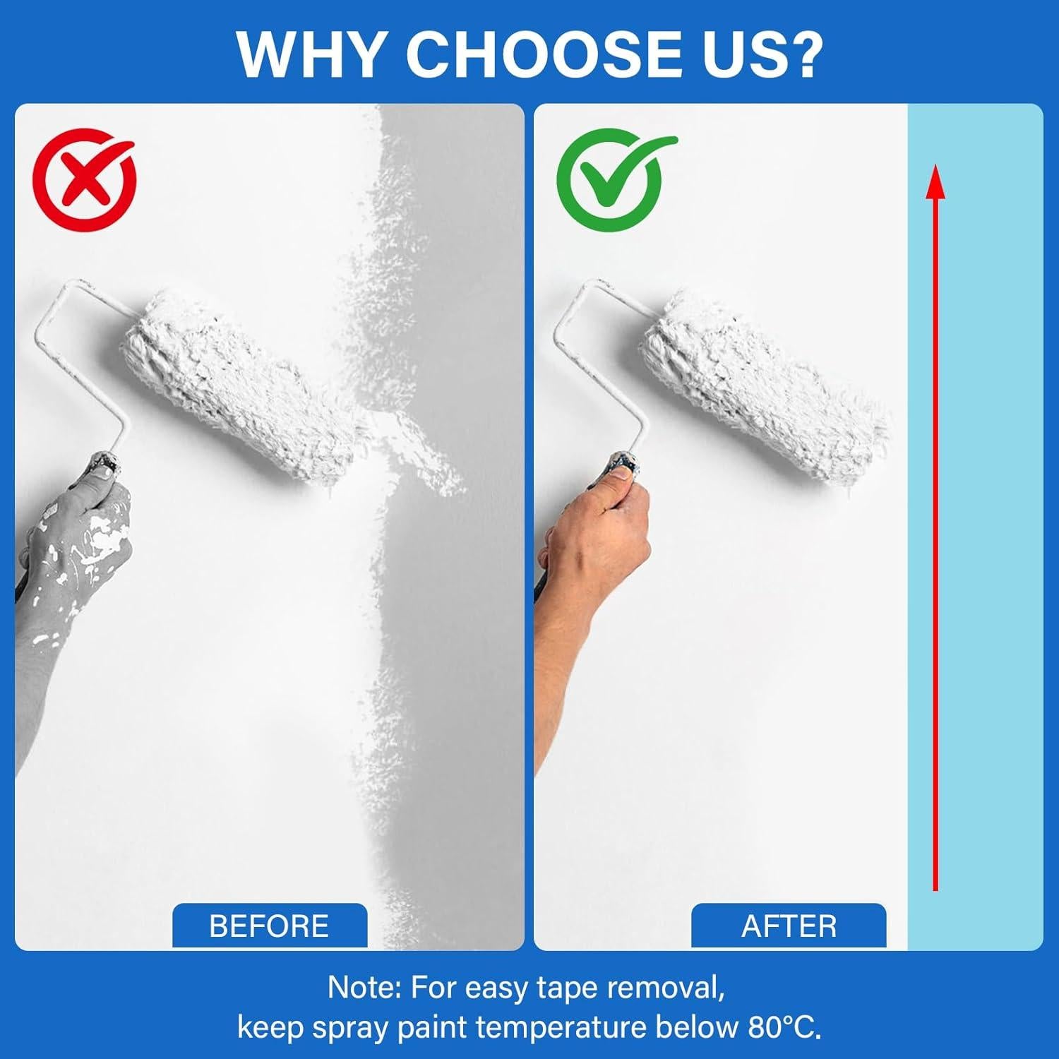 Cinta de Pintor Azul Ealyder Tape 4 Rollos 2.39 cm x 20 m