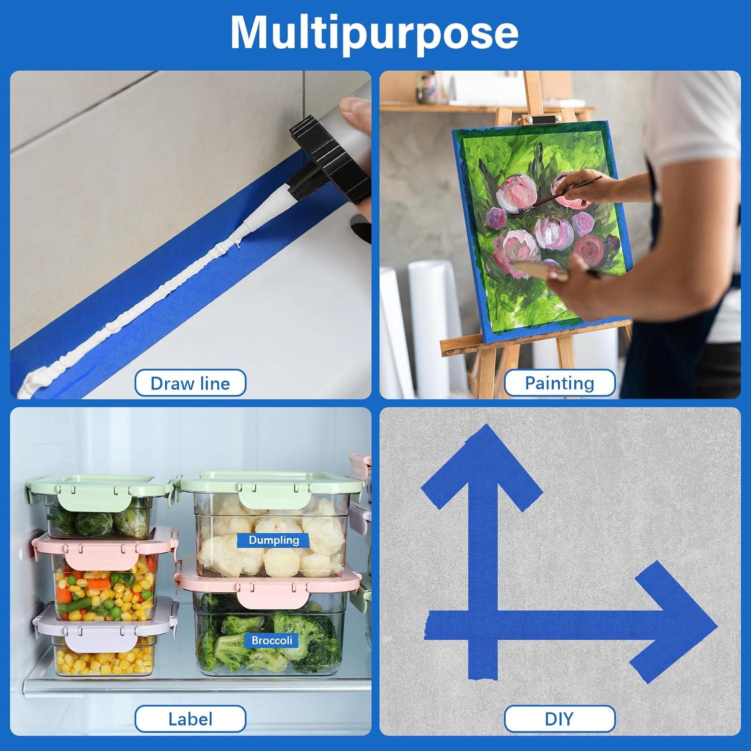 Cinta de Pintor Azul Ealyder Tape 4 Rollos 2.39 cm x 20 m