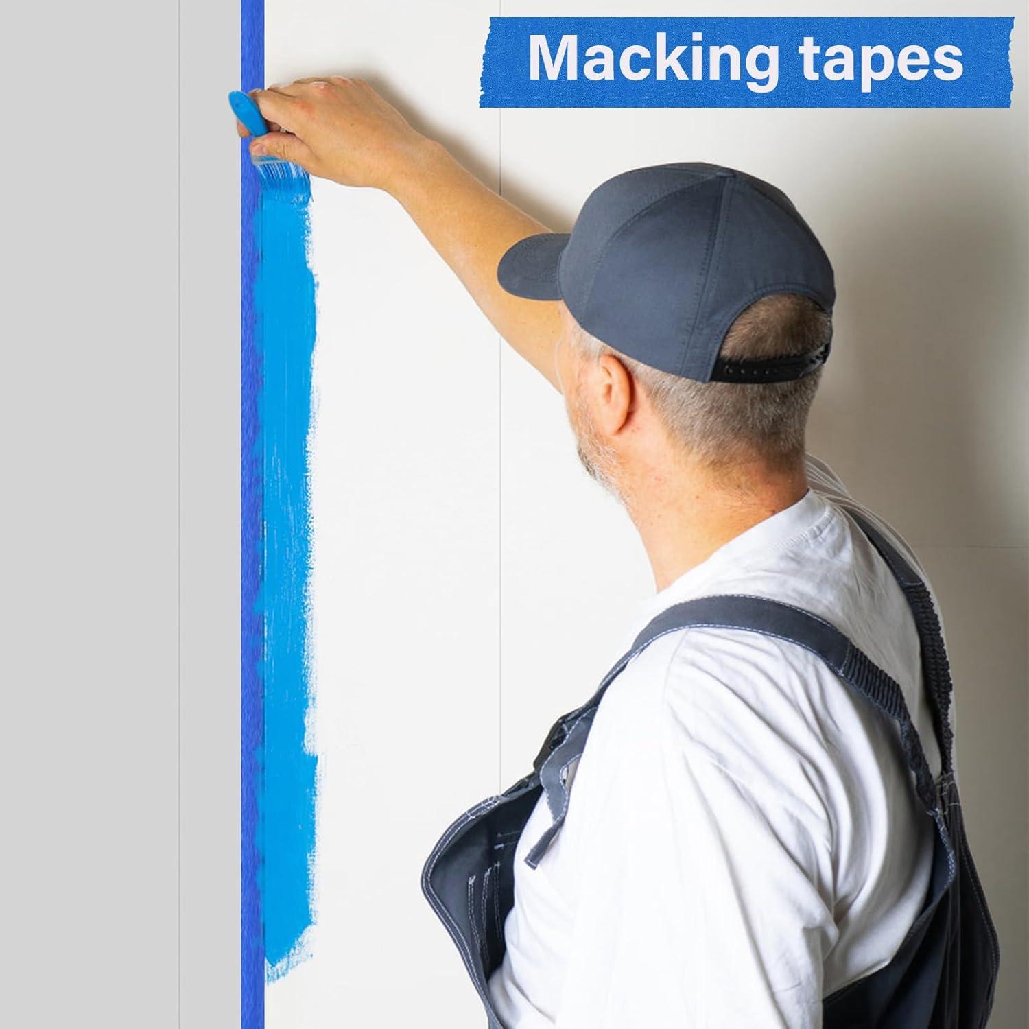 Cinta de Pintor Azul Ealyder Tape 4 Rollos 2.39 cm x 20 m