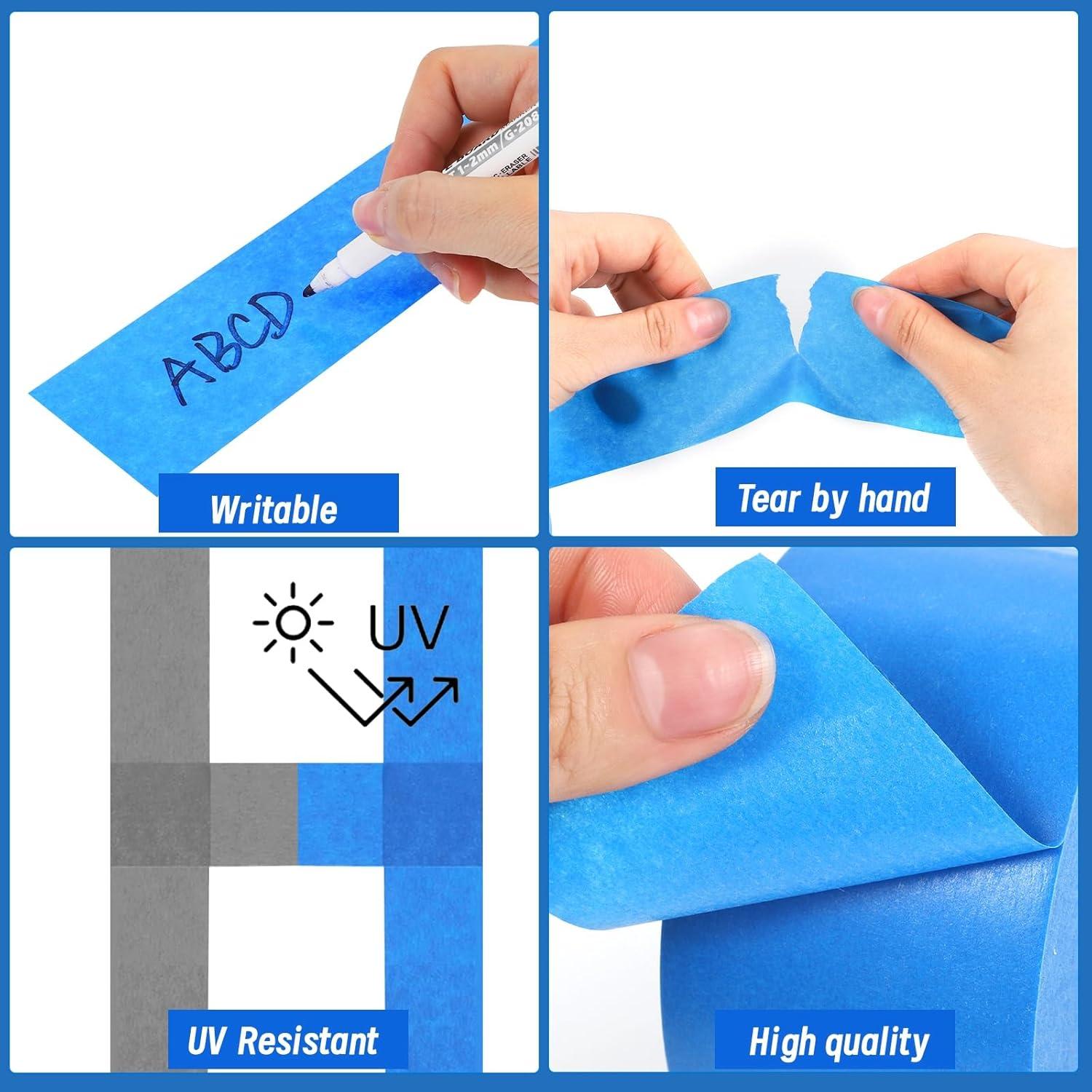 5 Rollos de Cinta de Pintor Azul Fyguard 4.8 cm x 50.3 m