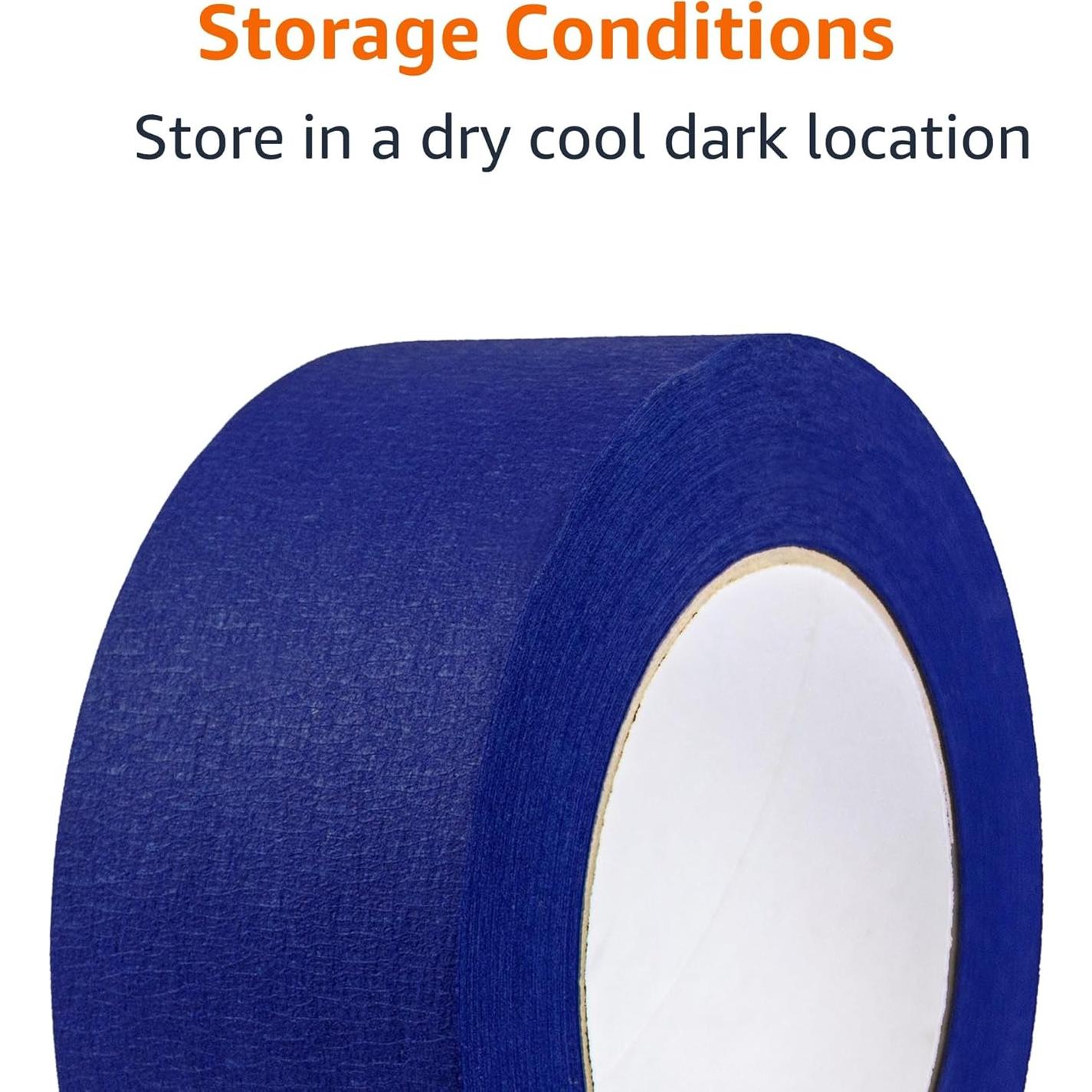 Cinta de pintor azul Amazon Basics, 6 rollos 4.8 cm x 54.9 m