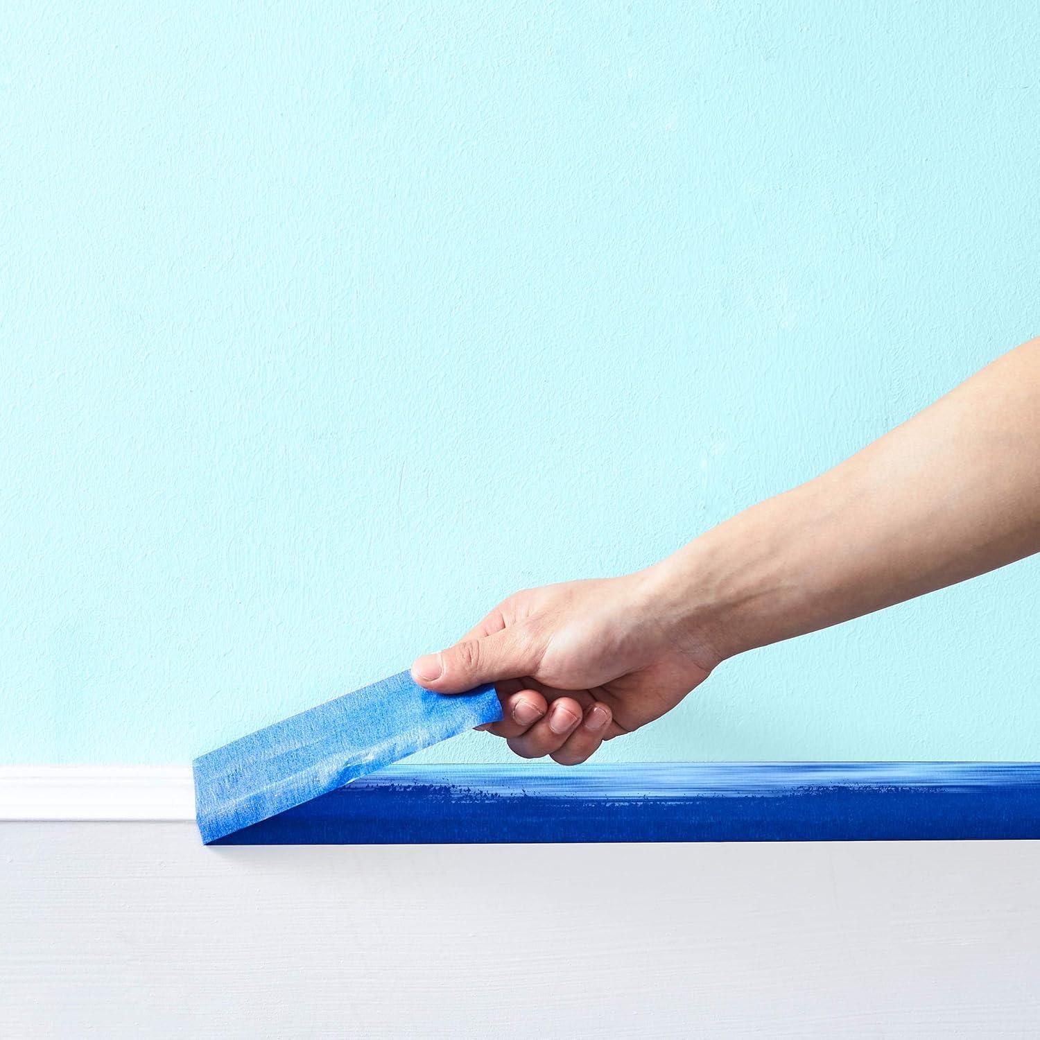 Cinta de pintor azul Amazon Basics, 6 rollos 4.8 cm x 54.9 m