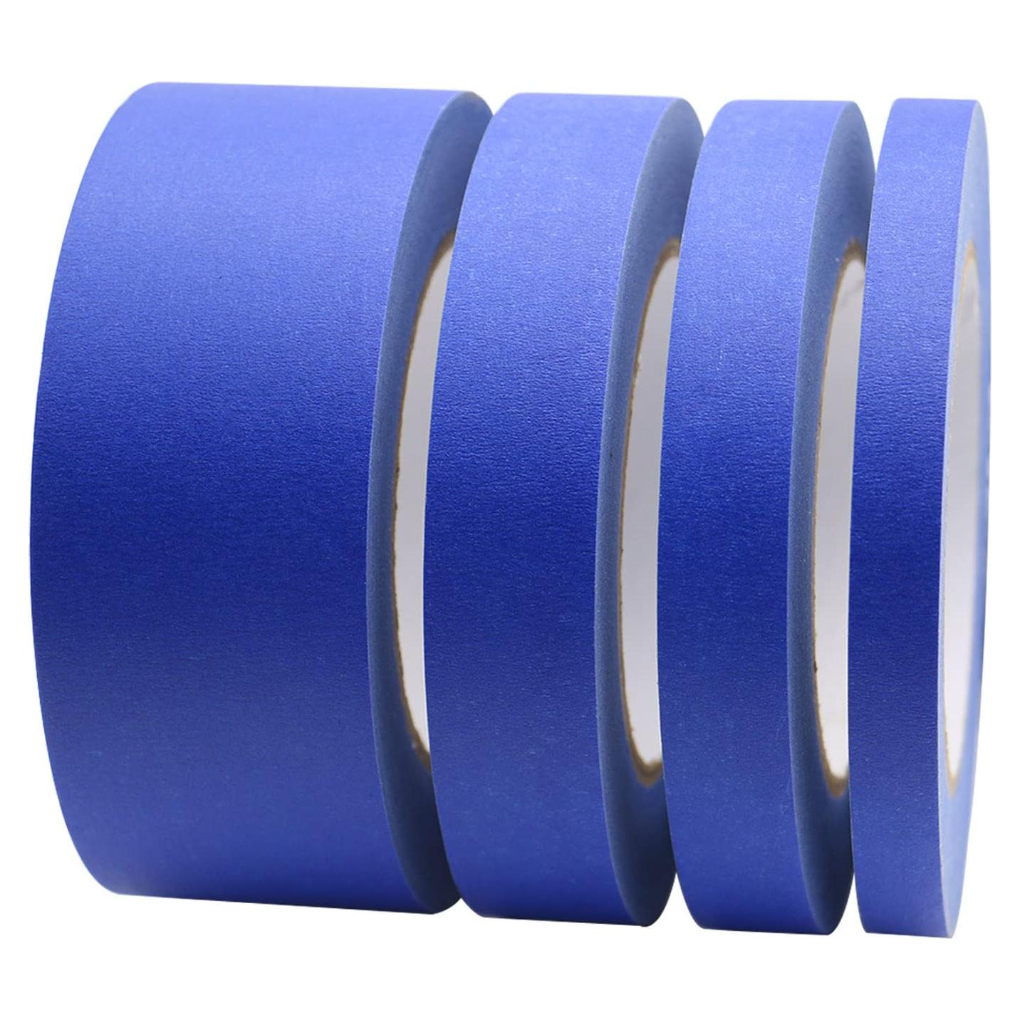 Cinta de Pintor Azul BOMEI Pack 4 Tamaños 1.27cm a 5.08cm x 55m