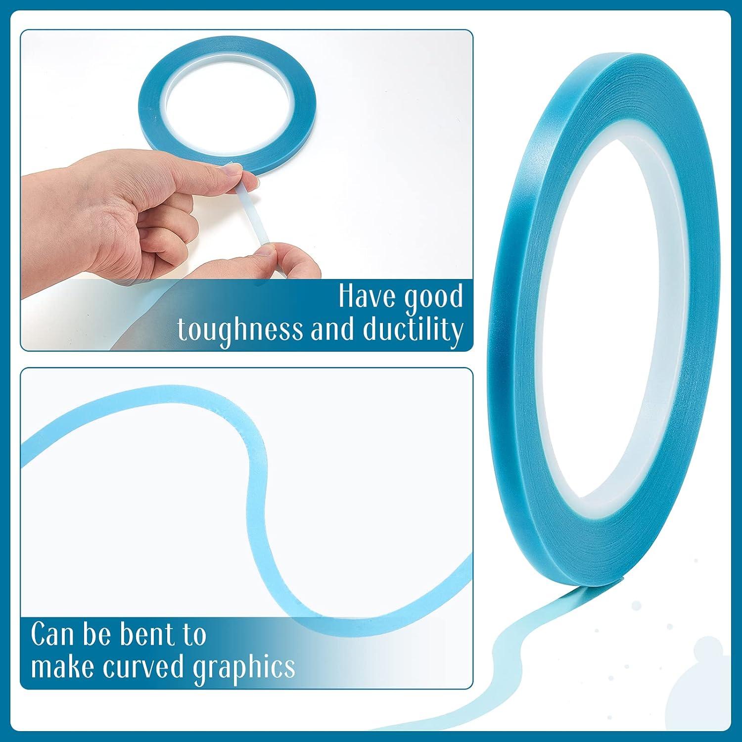 5 Rollos de Cinta de Vinilo Enmascarar Automotriz 33m Azul