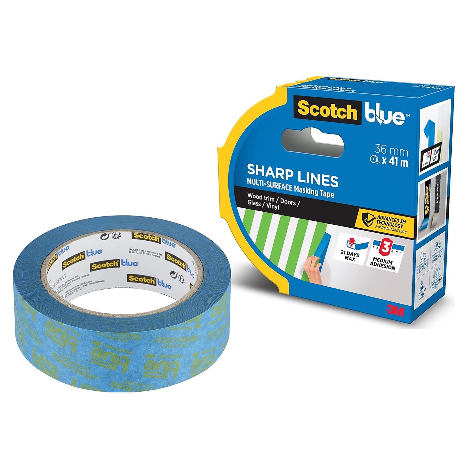 Cinta de Pintor ScotchBlue 3.58 cm x 54.86 m Multi-Superficie