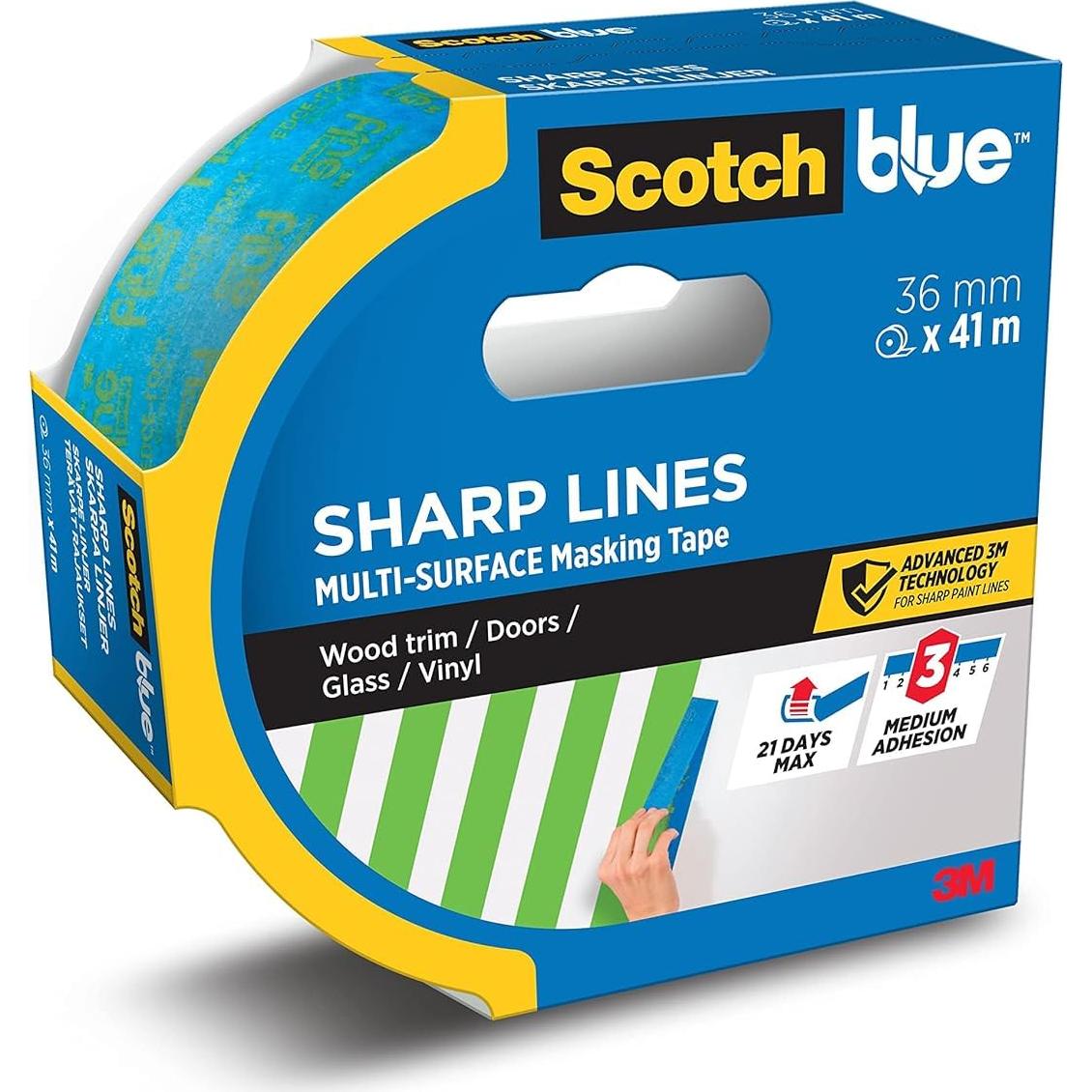 Cinta de Pintor ScotchBlue 3.58 cm x 54.86 m Multi-Superficie