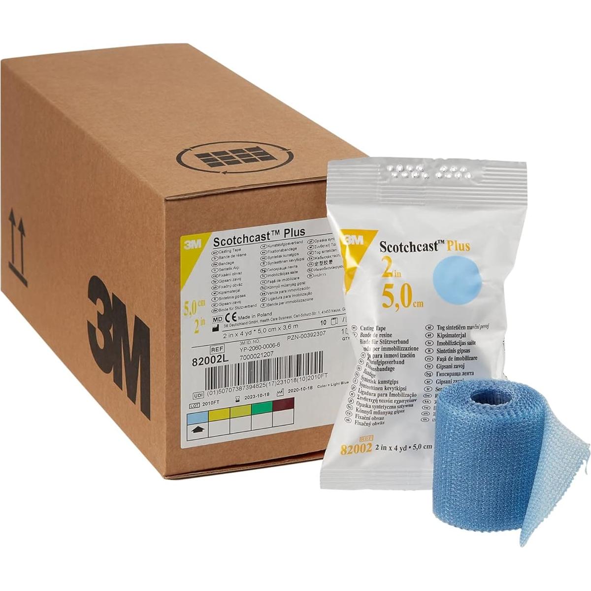 Cinta de Yeso 3M Scotchcast Plus 5 cm x 3.66 m Azul