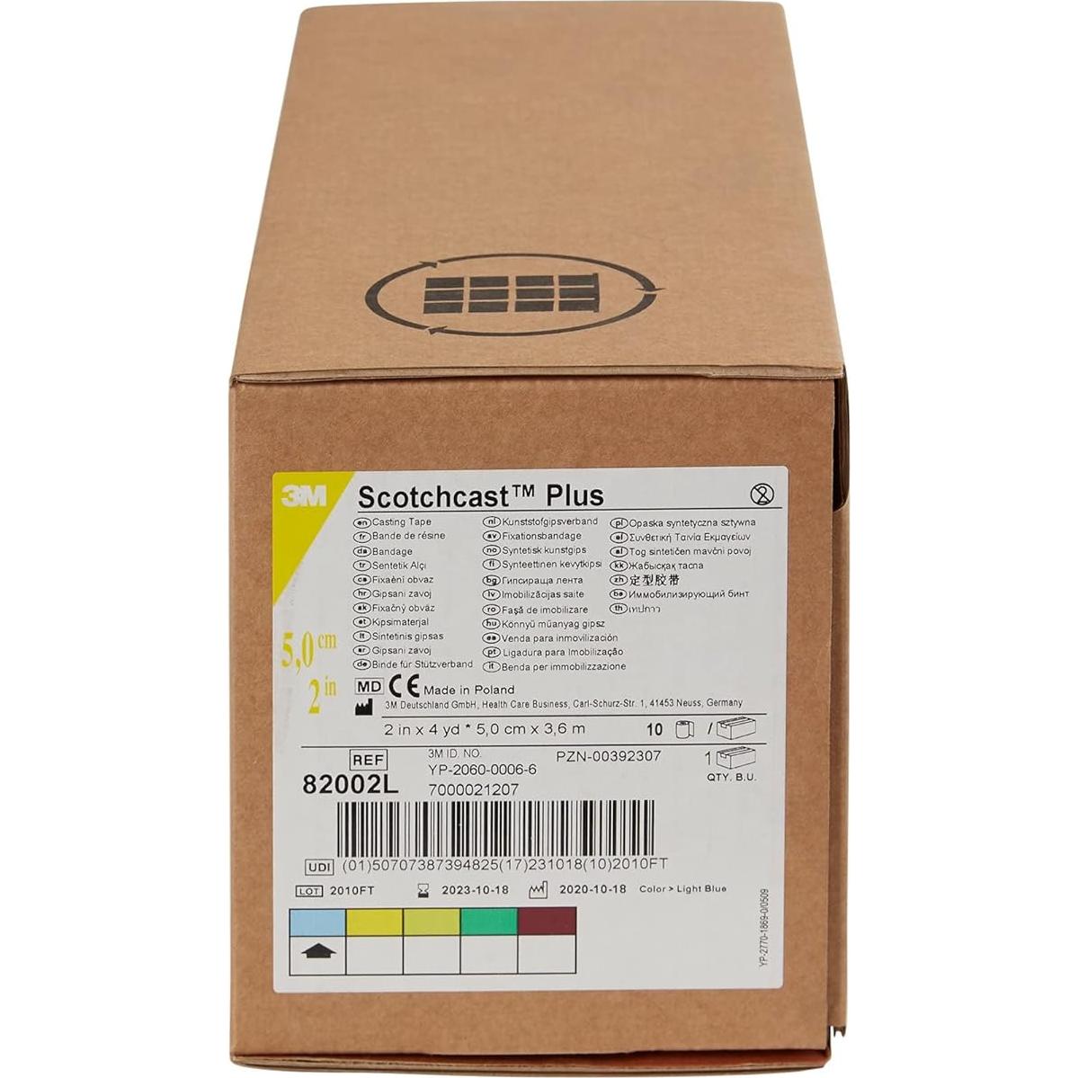 Cinta de Yeso 3M Scotchcast Plus 5 cm x 3.66 m Azul