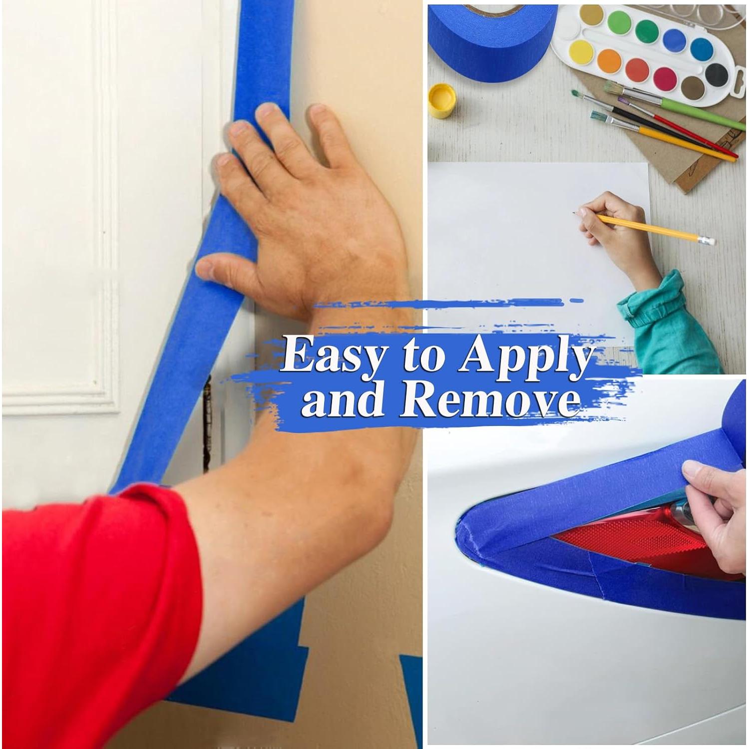 Cinta de Pintor Azul TOTDTDA 5 cm x 50 m - Paquete de 10 Rollos