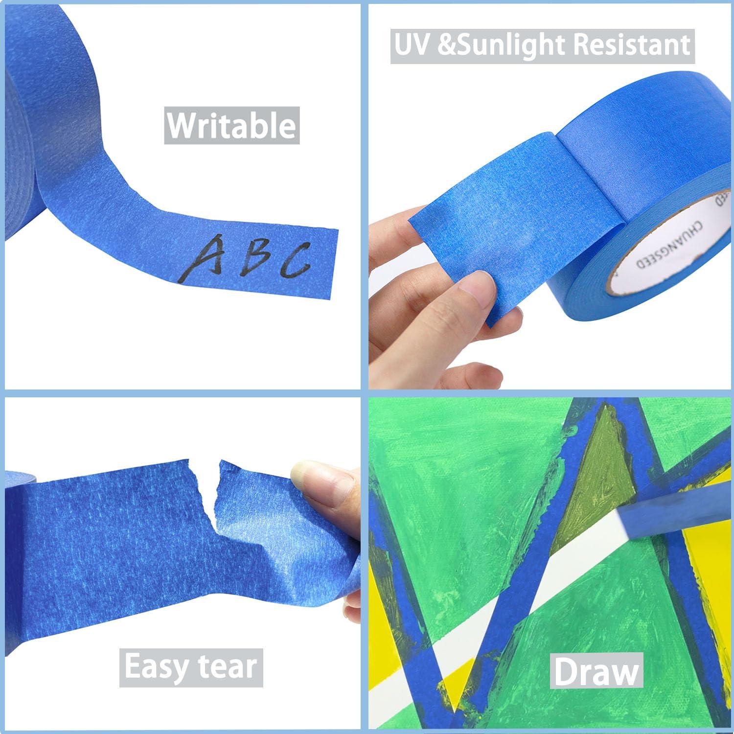 Cinta de Pintor Azul CHUANGSEED 4.78 cm x 54.86 m 3-Pack