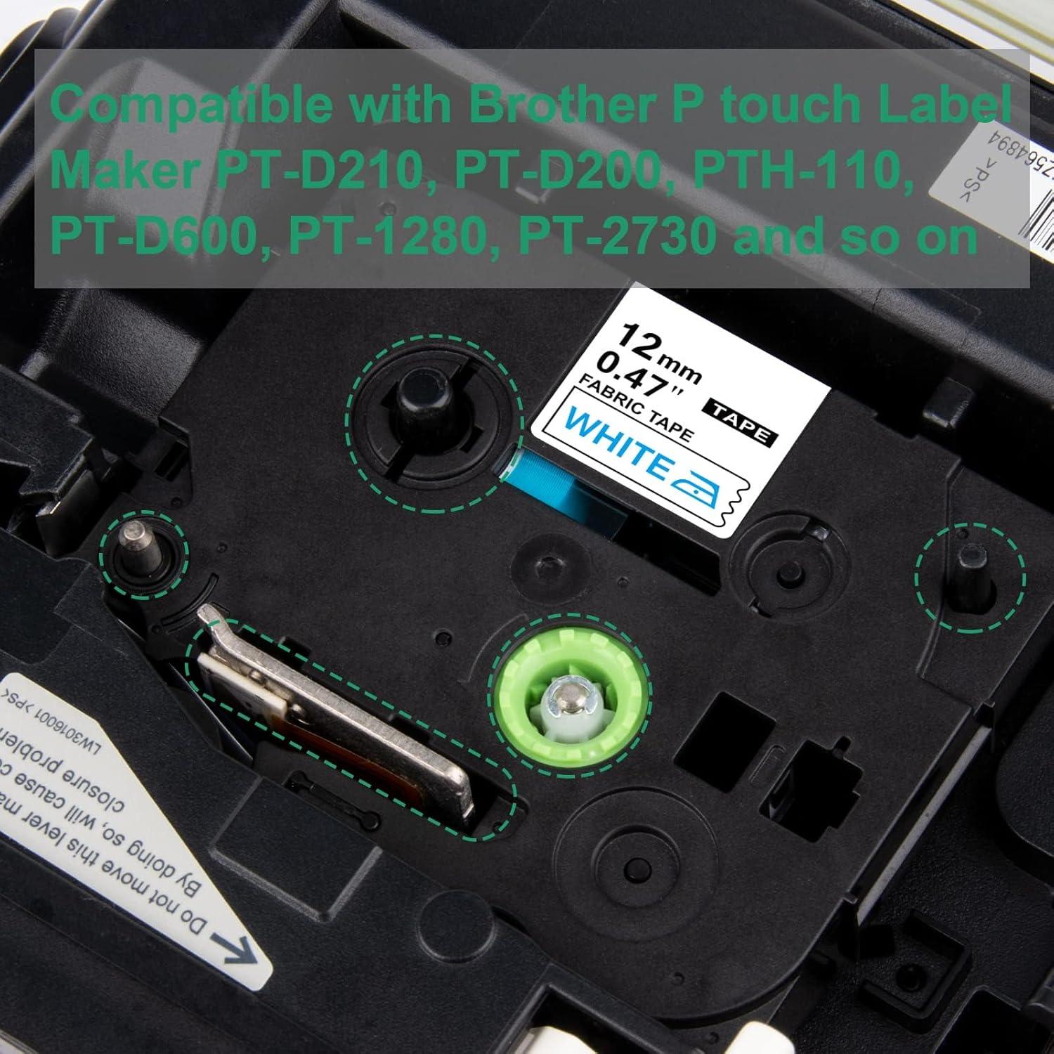 Cinta de Etiquetas Termoadhesiva Hehua TZe-FA3 Azul 12mm 4 Paquete