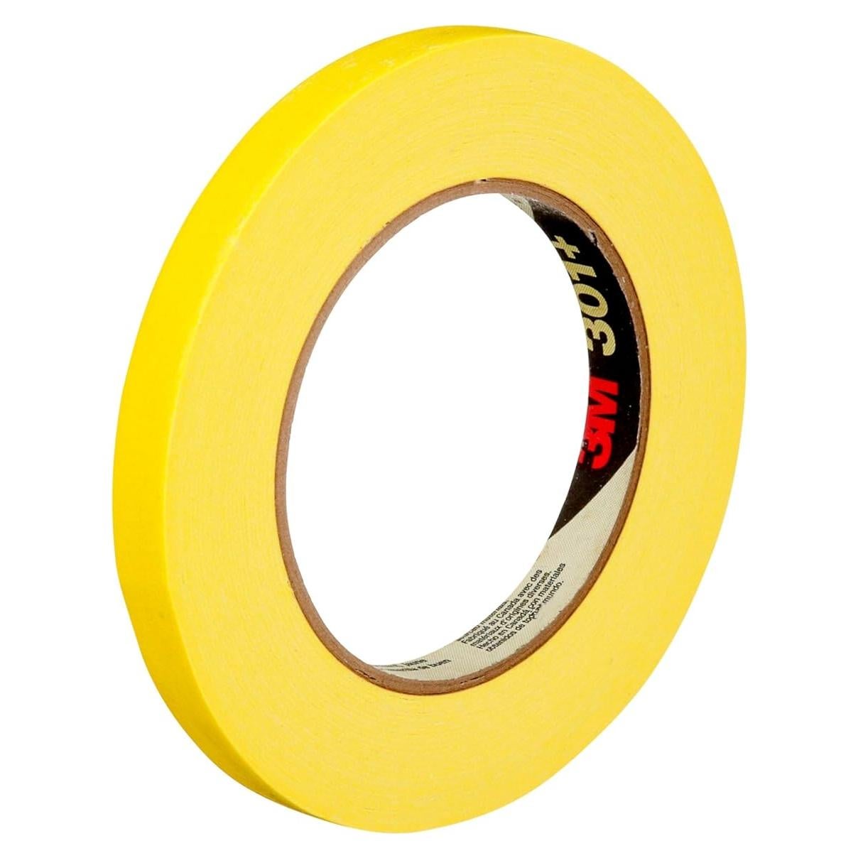Cinta de enmascarar 3M 301+ amarilla 12 mm x 54.86 m