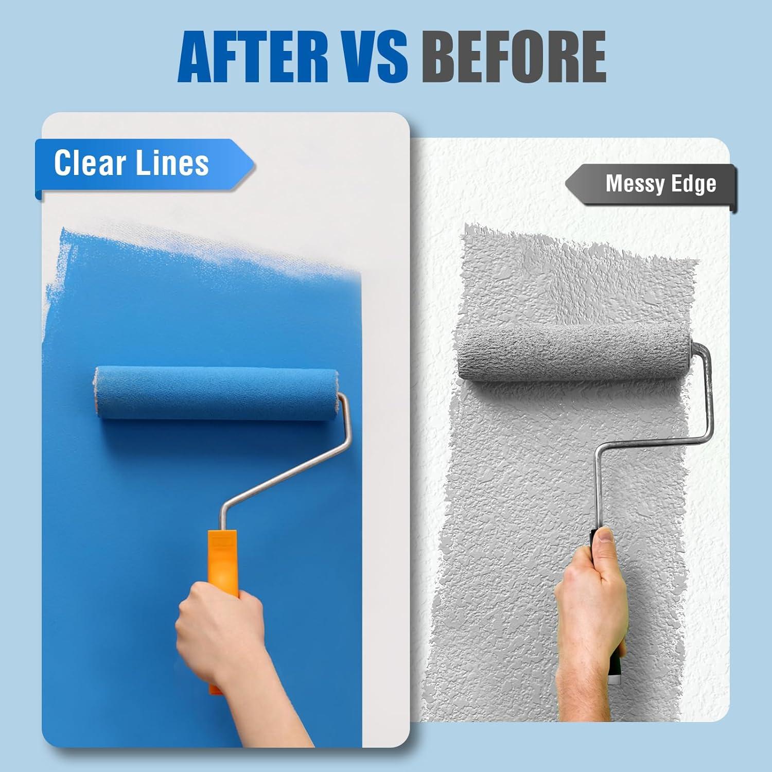 20 Rollos de Cinta de Pintor Azul LNDIEHS 2.54 cm x 50.29 m