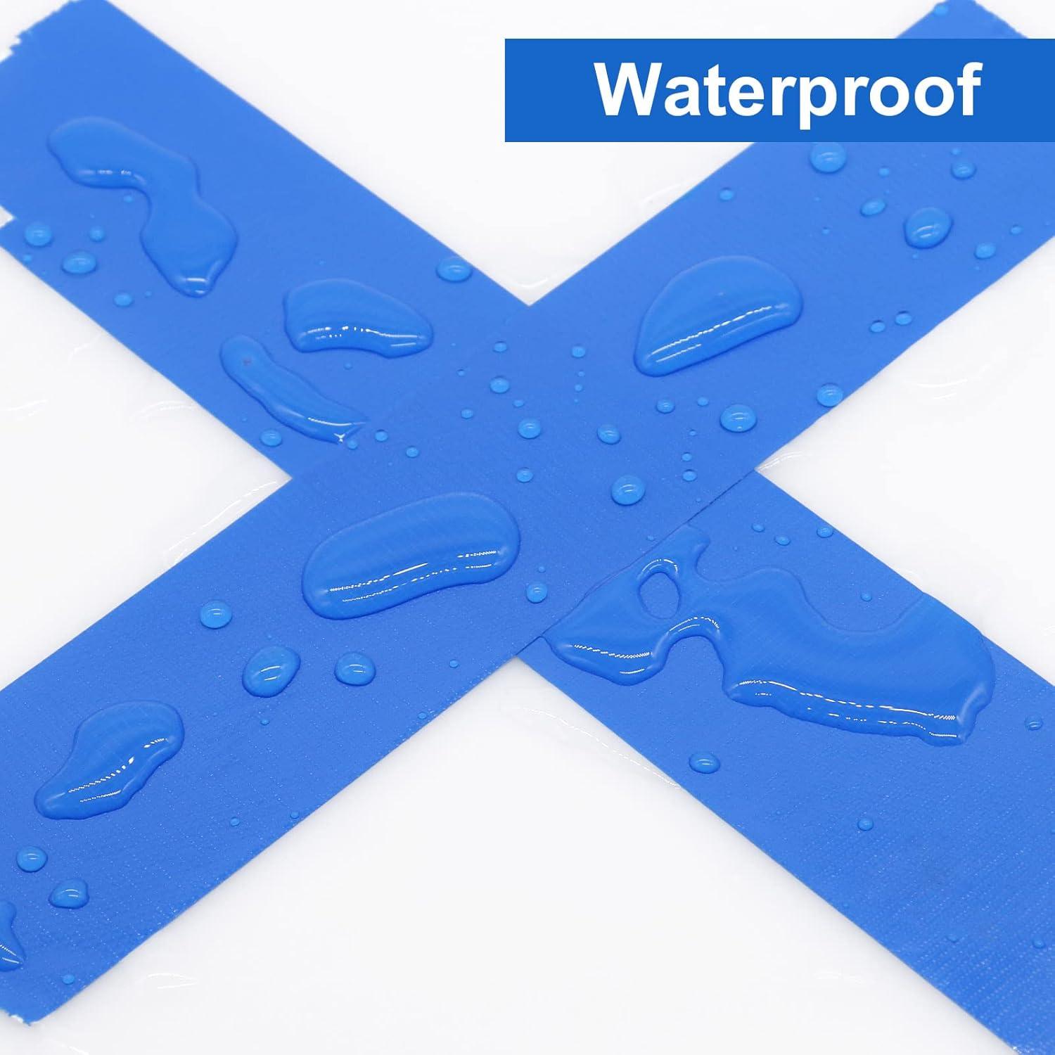 BOMEI Cinta Adhesiva Azul Resistente 3 Rollos 5 cm x 27 m