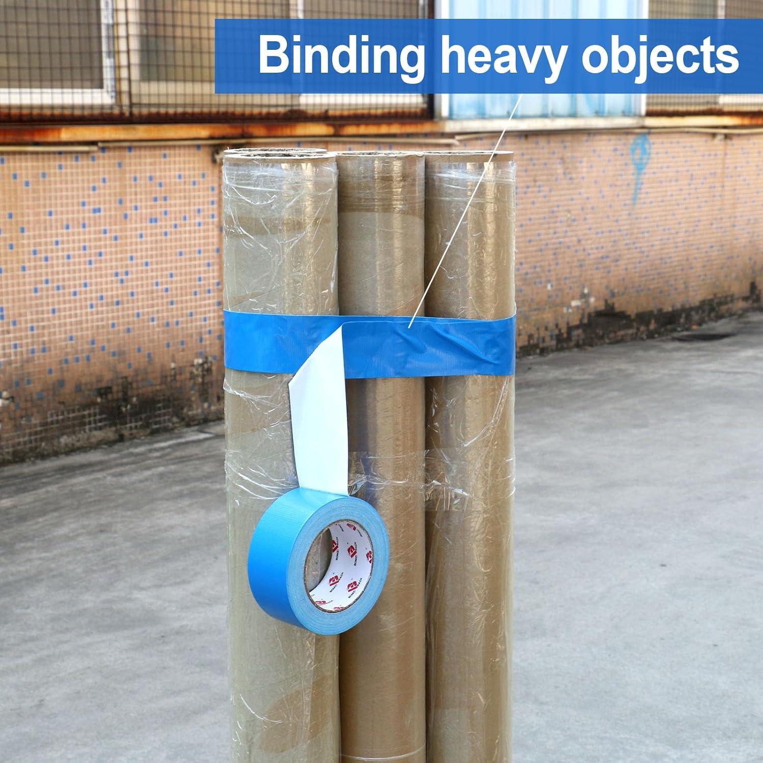 BOMEI Cinta Adhesiva Azul Resistente 3 Rollos 5 cm x 27 m