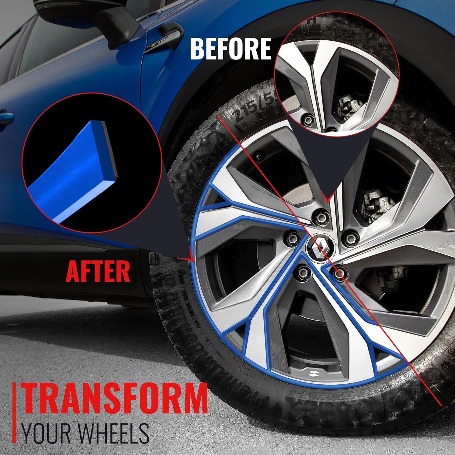 Tira Protectora de Bisel RIMiQ BASiQ Azul 7.92m Ajuste Universal