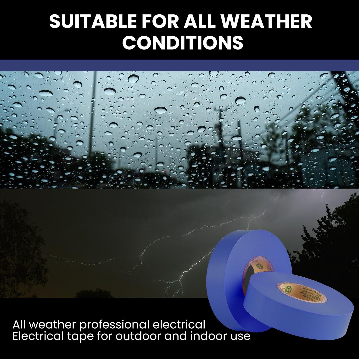 Cinta Eléctrica Azul Lichamp 10 Rollos 3/4" x 20.12 m