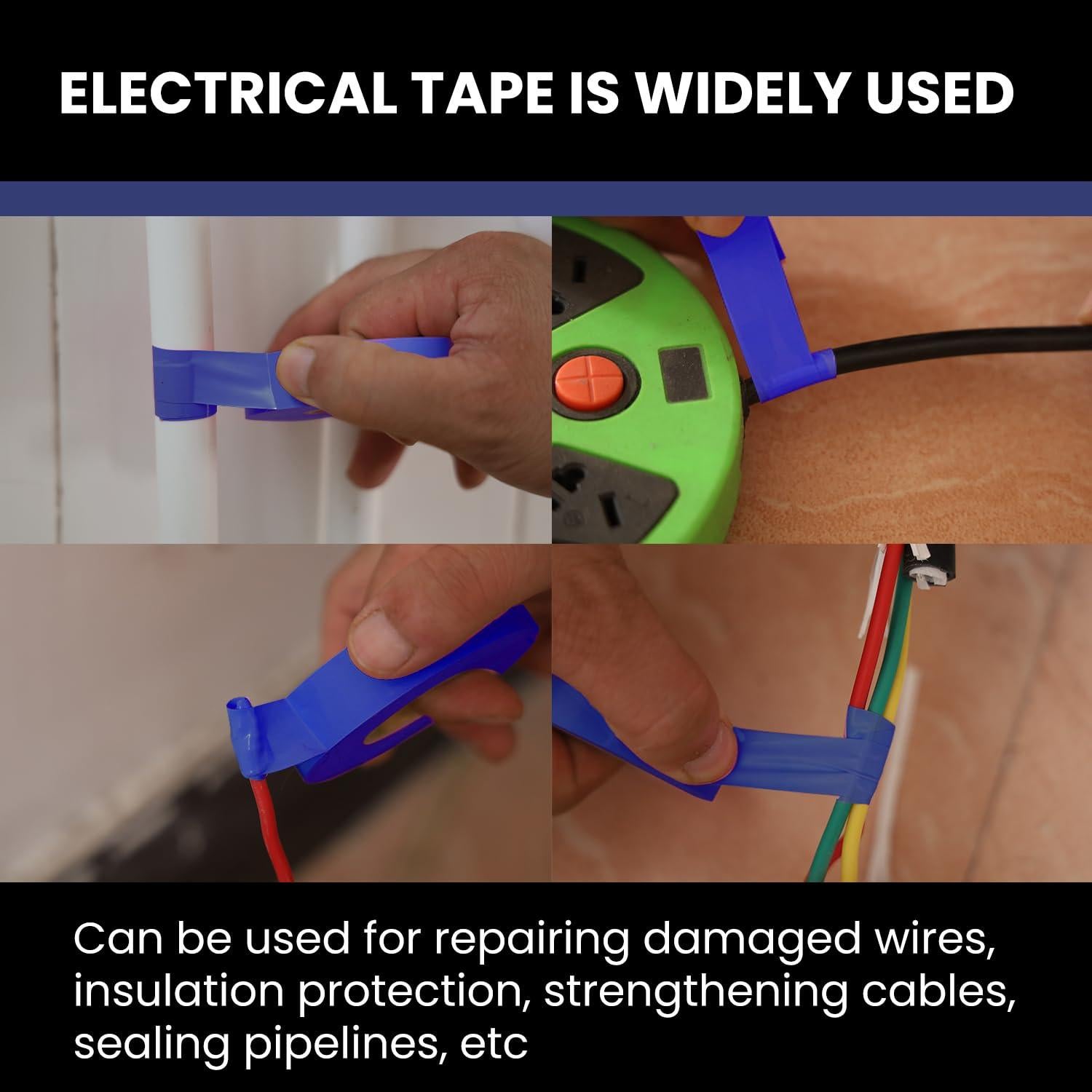 Cinta Eléctrica Azul Lichamp 10 Rollos 3/4" x 20.12 m