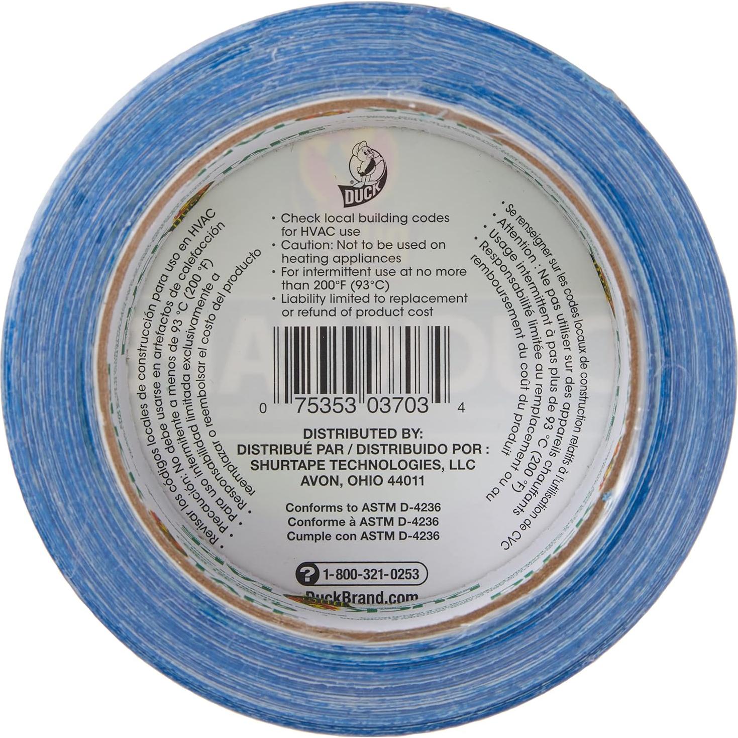 Cinta Adhesiva Color Duck 1304959 Azul 4.78 cm x 18.29 m