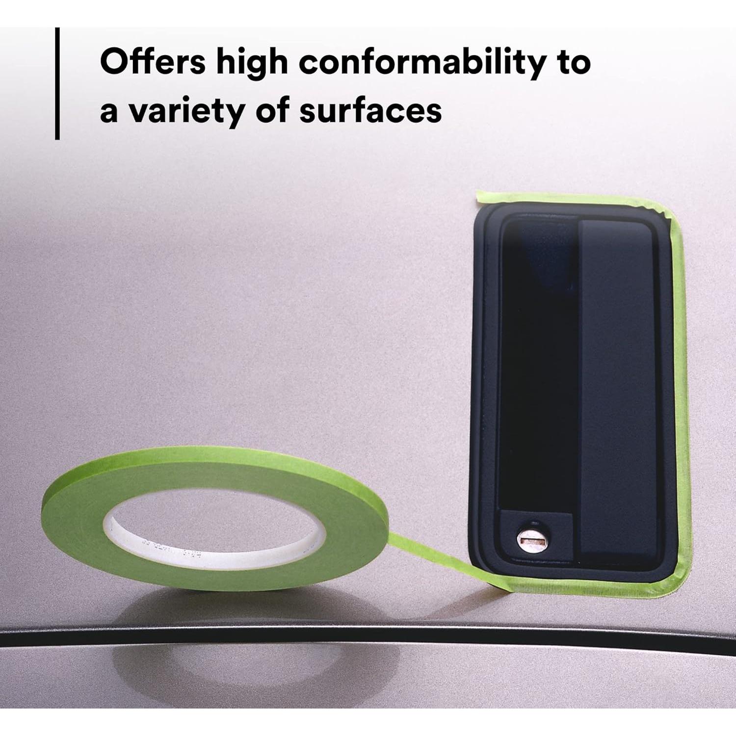 Cinta de Enmascarar Scotch 233+ Verde 6 mm x 55 m Resistente