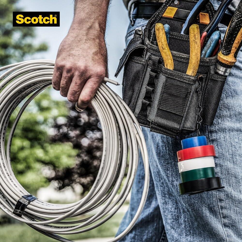 Cinta Eléctrica de Vinilo Scotch 35 Multicolor 5 Rollos 85g