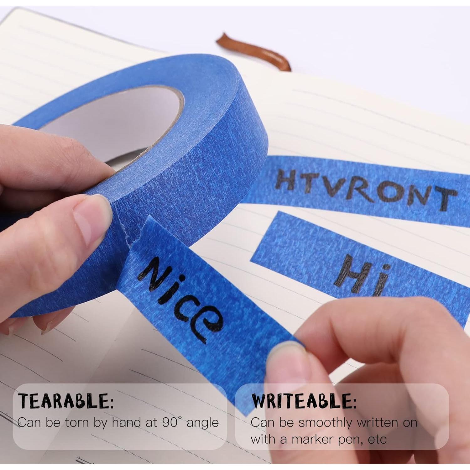 Cinta de Pintor Azul HTVRONT 1" x 54.86m - 3 Rollos