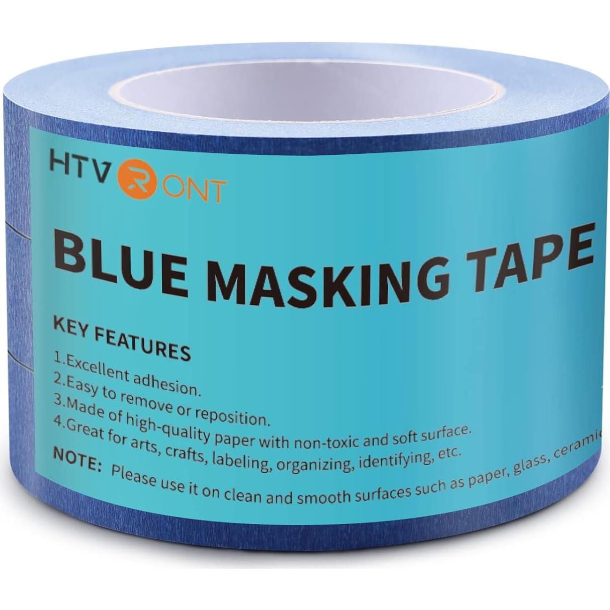 Cinta de Pintor Azul HTVRONT 1" x 54.86m - 3 Rollos