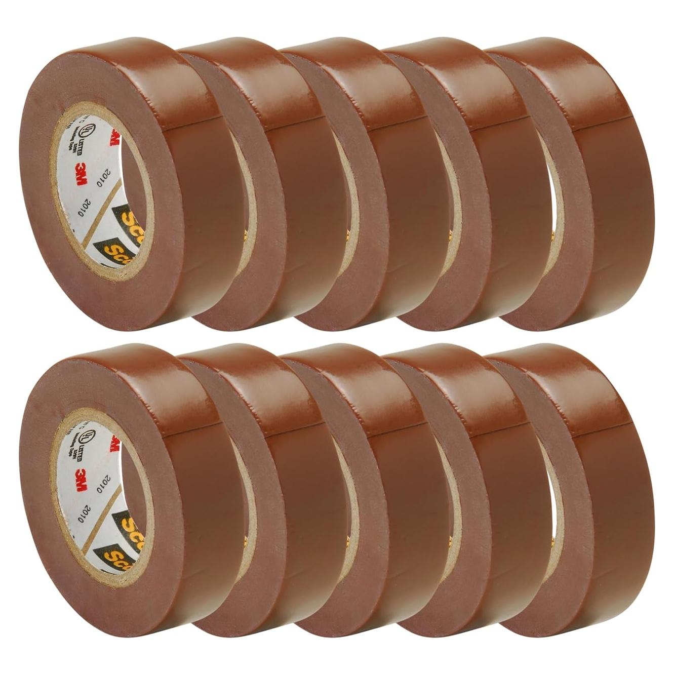 Cinta Eléctrica Scotch 35 Marrón 1.27 cm x 6.1 m PVC