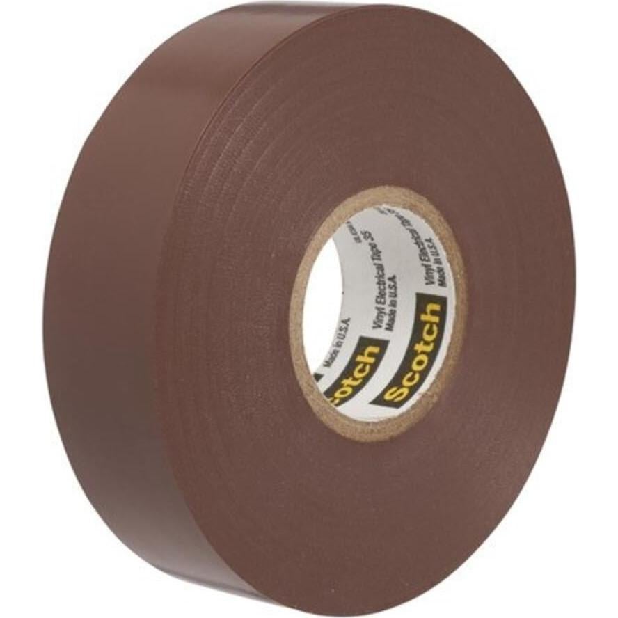 Cinta Eléctrica Scotch 35 Marrón 1.27 cm x 6.1 m PVC