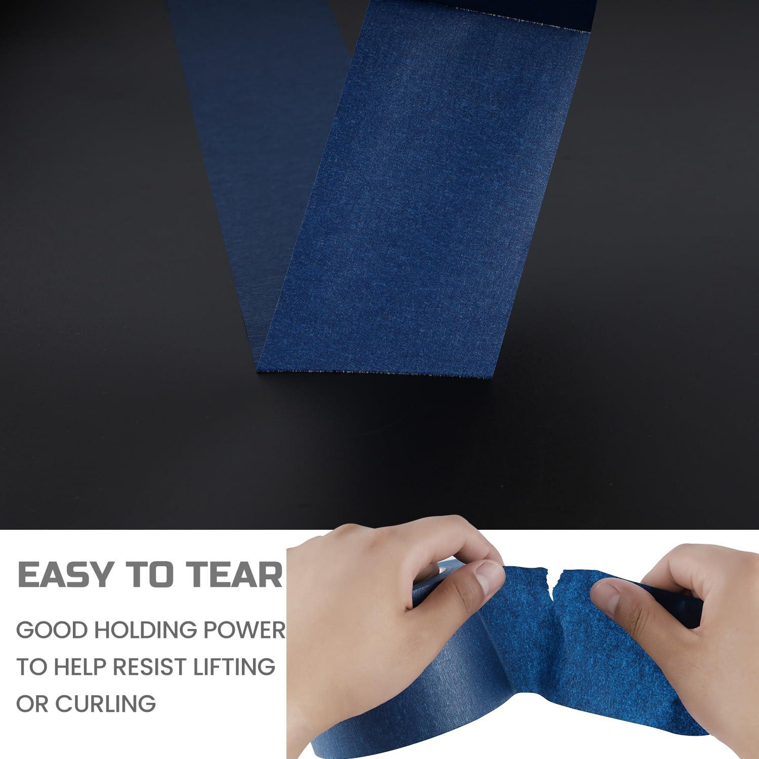 Cinta de Enmascarar Ancha Lichamp 3" Azul 50.29m 1 Rollo