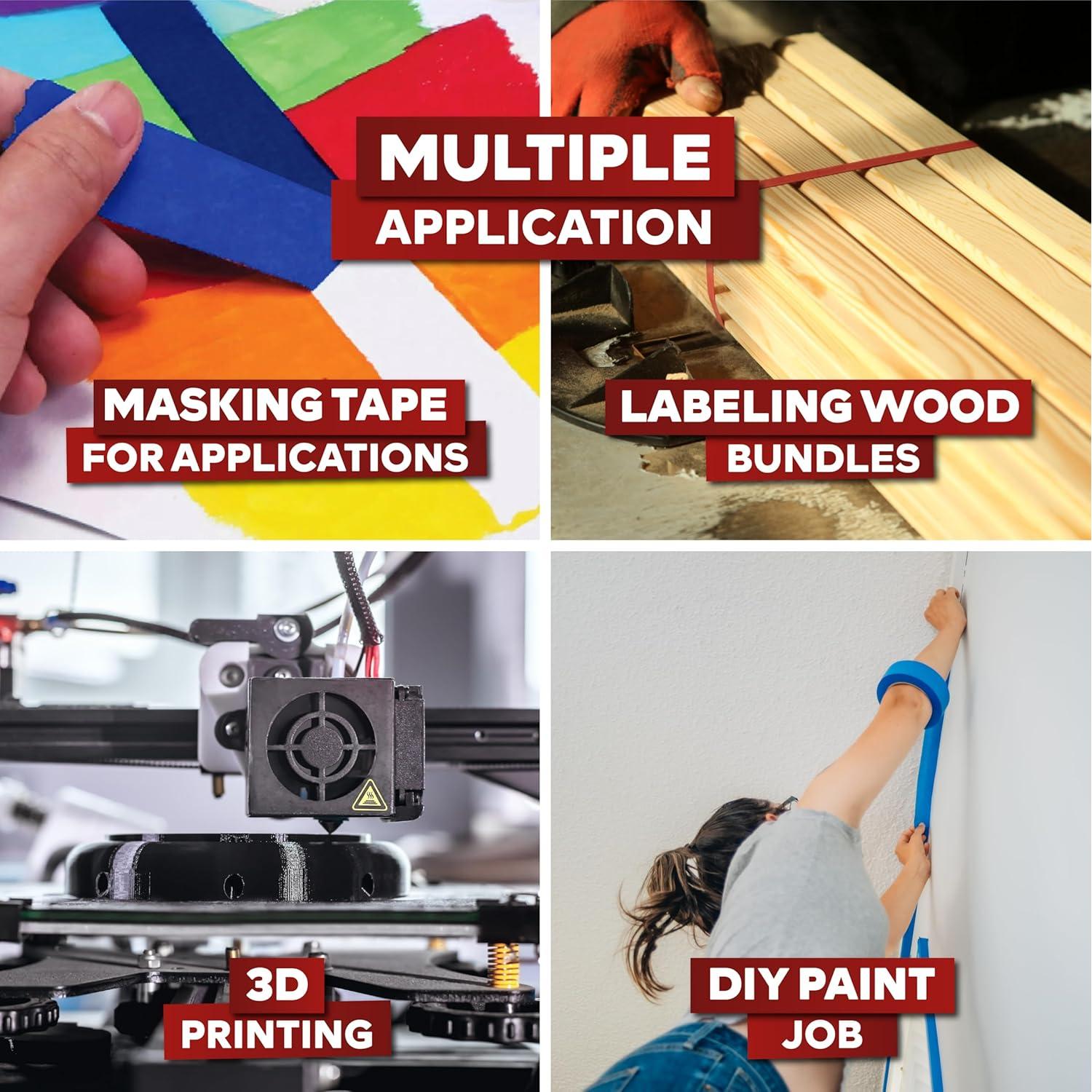 Cinta de Pintor Azul XFasten 4.8 cm x 54.86 m 3-Pack Sin Residuo