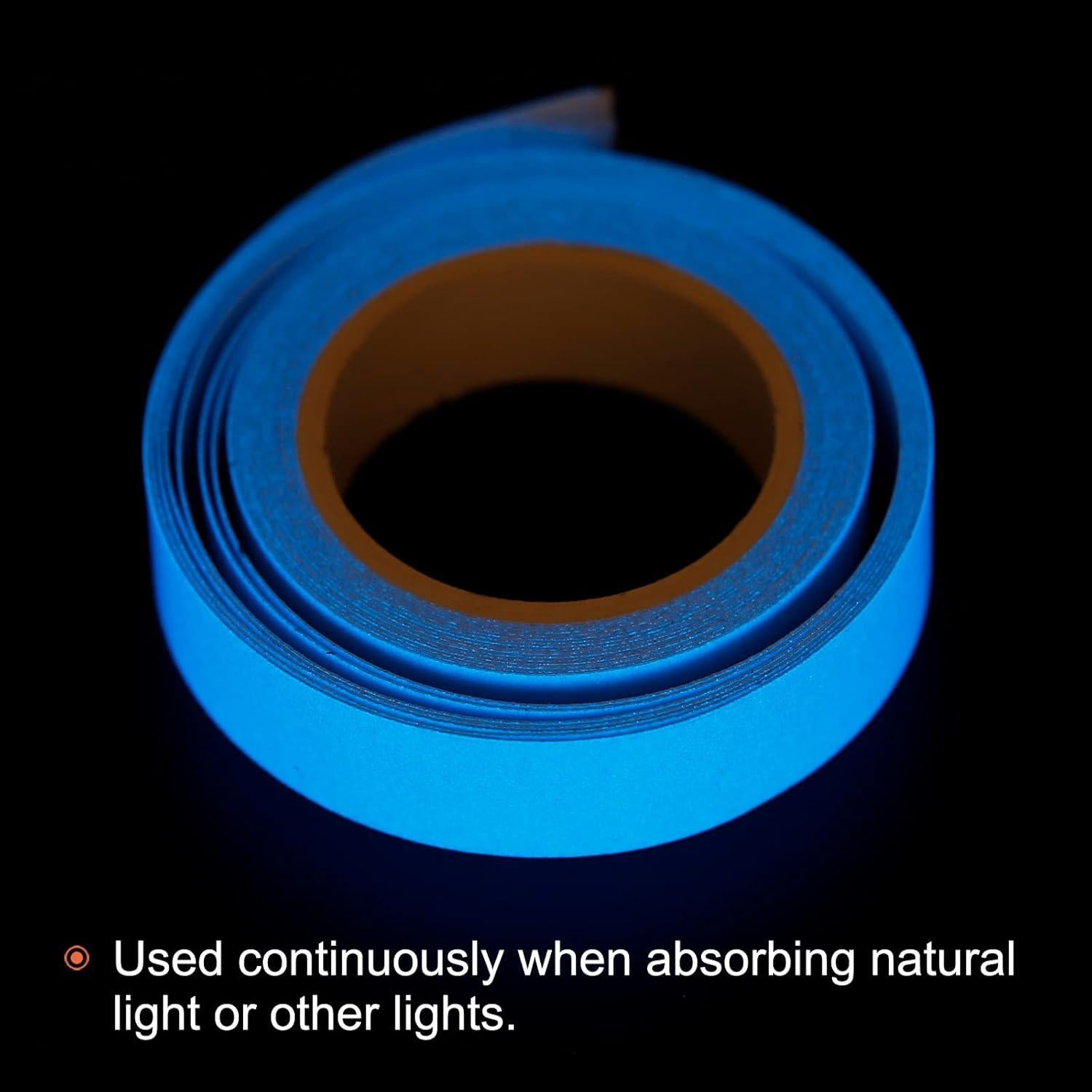 Cinta Luminosa en la Oscuridad MECCANIXITY 3m x 1.27cm Azul