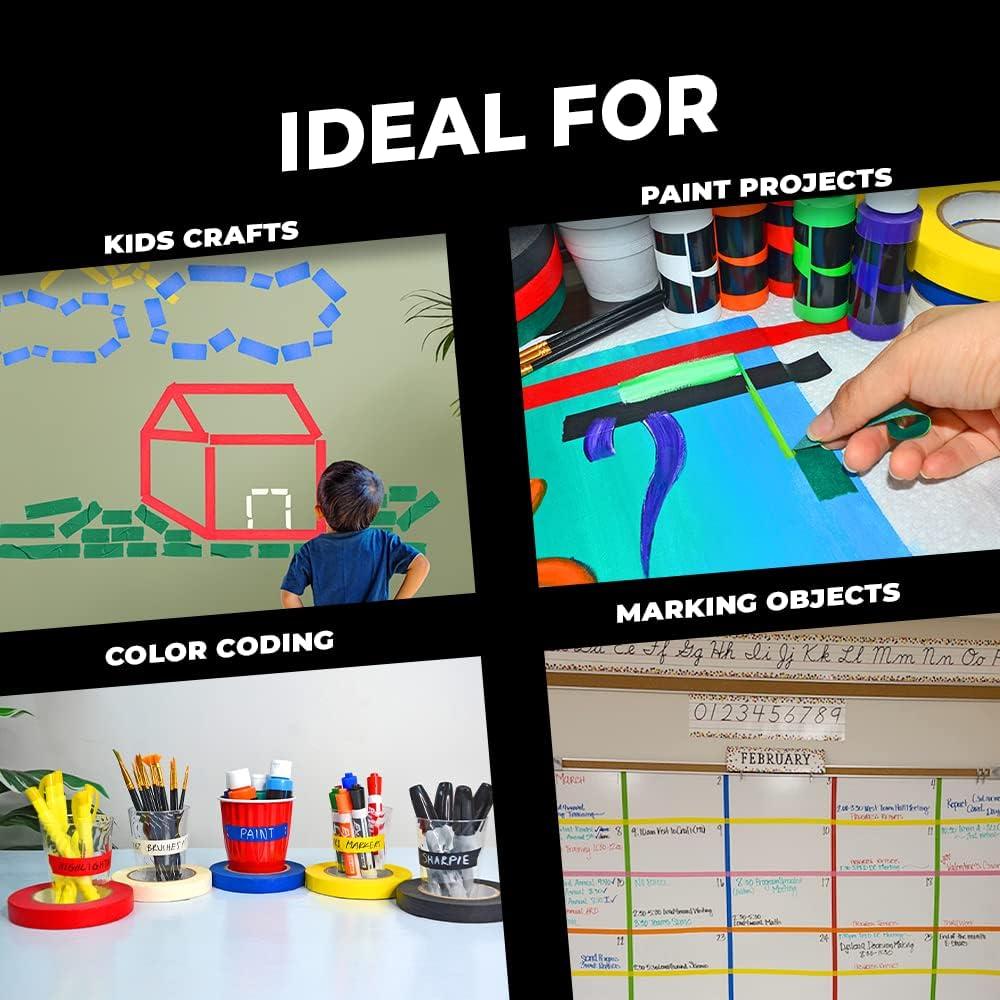 Cinta de enmascarar WOD MTC5 Azul 1 cm x 55 m para manualidades