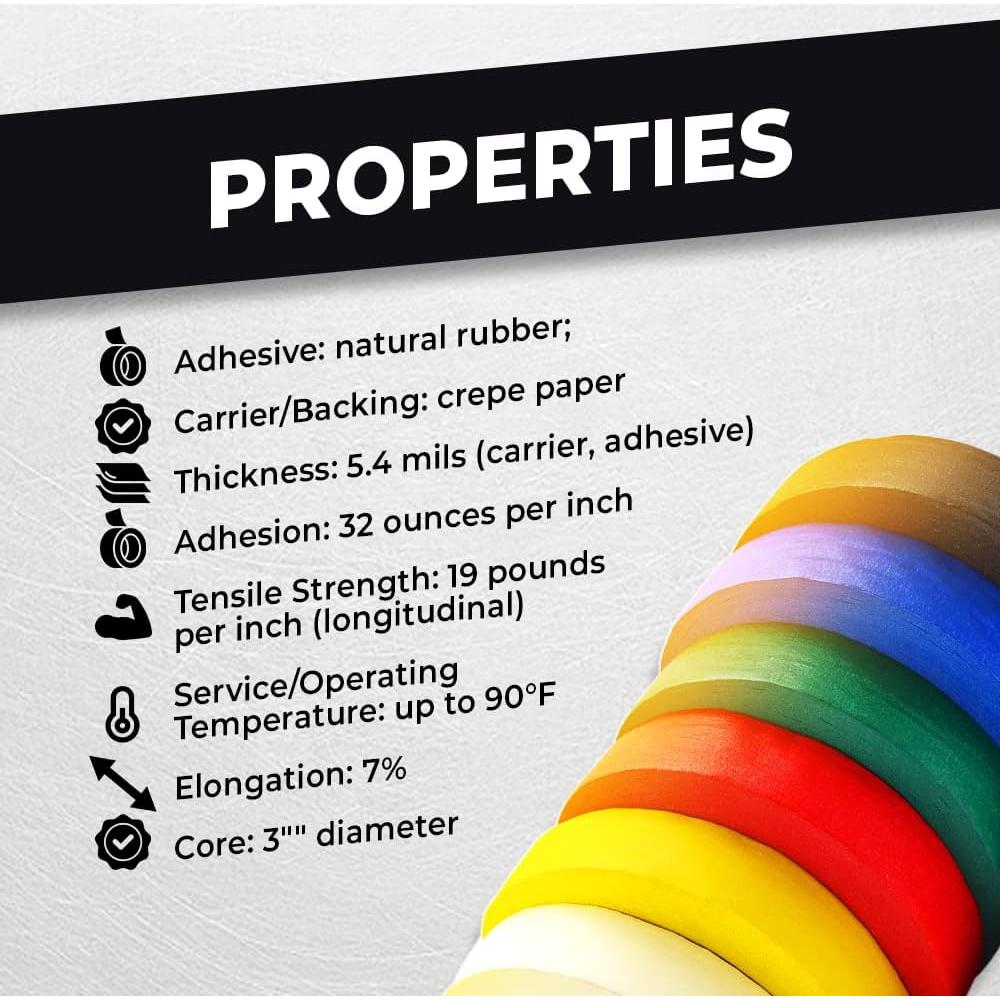 Cinta de enmascarar WOD MTC5 Azul 1 cm x 55 m para manualidades