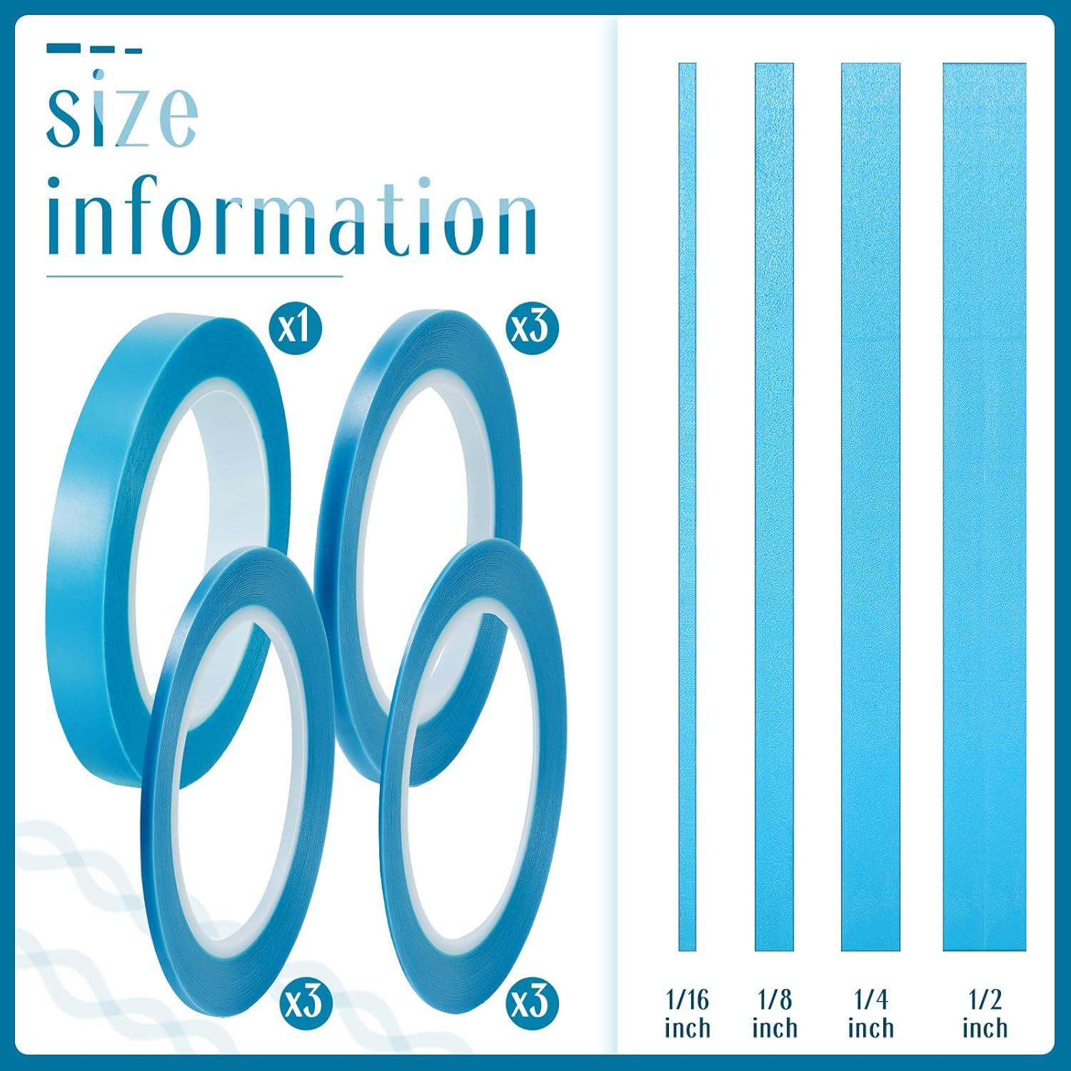 Cinta de Enmascarar Automotriz Xuniea 10 Rollos 33m Azul