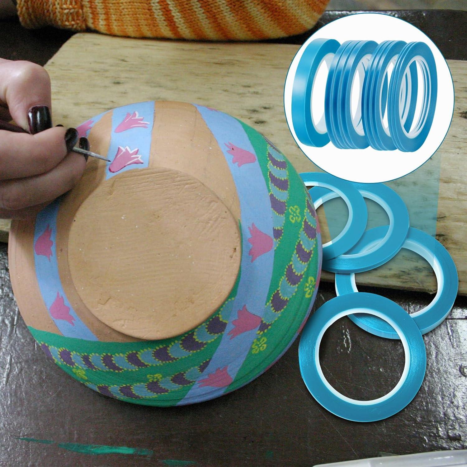 Cinta de Enmascarar Automotriz Xuniea 10 Rollos 33m Azul