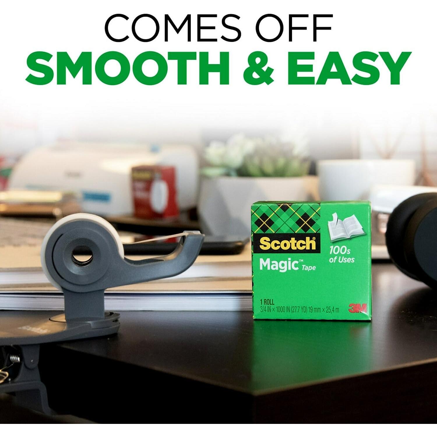 Cinta Mágica Scotch 810P10K, 1.9 cm x 254 m, 10 Rollos Repuesto