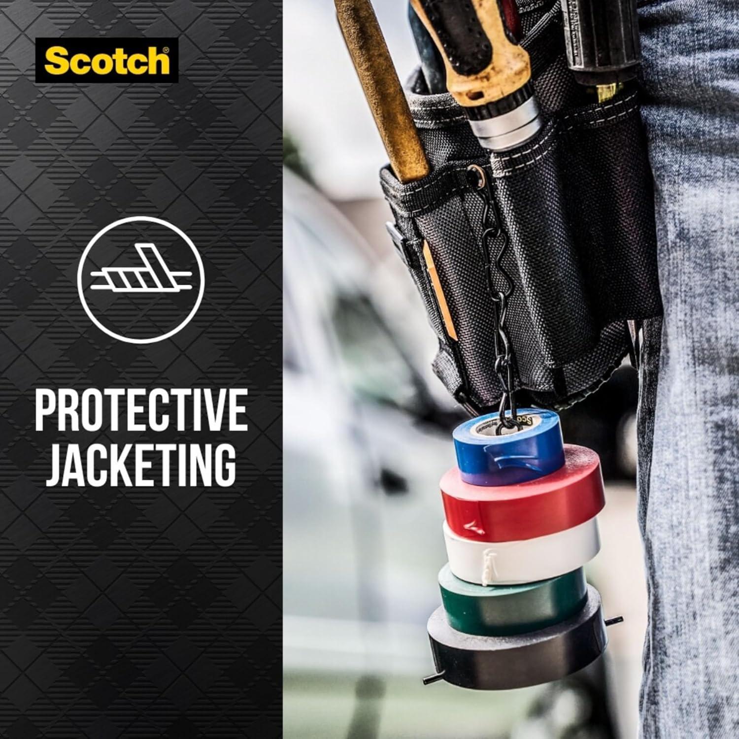 Cinta Eléctrica Scotch 35 1/2" x 6.1 m Arcoíris 3M