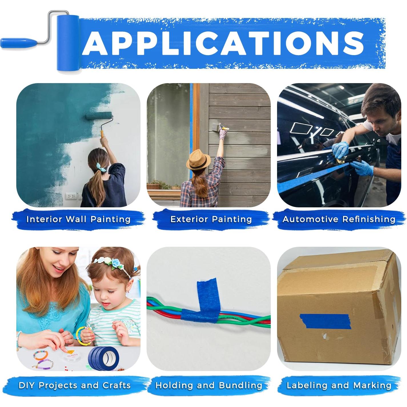 Cinta de Pintor Azul SWRT 1" x 50.29 Yards - 24 Rollos