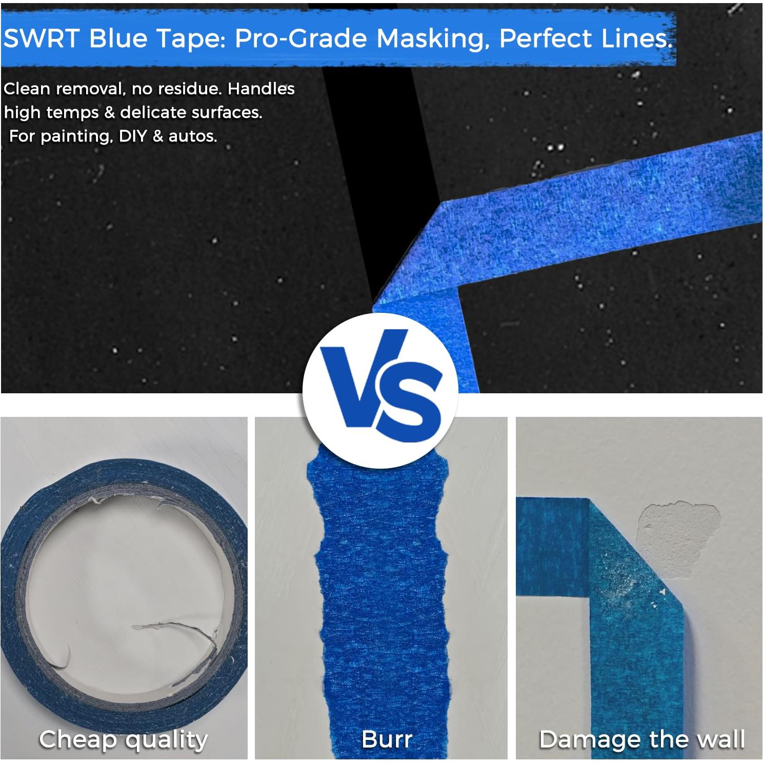 Cinta de Pintor Azul SWRT 1" x 50.29 Yards - 24 Rollos