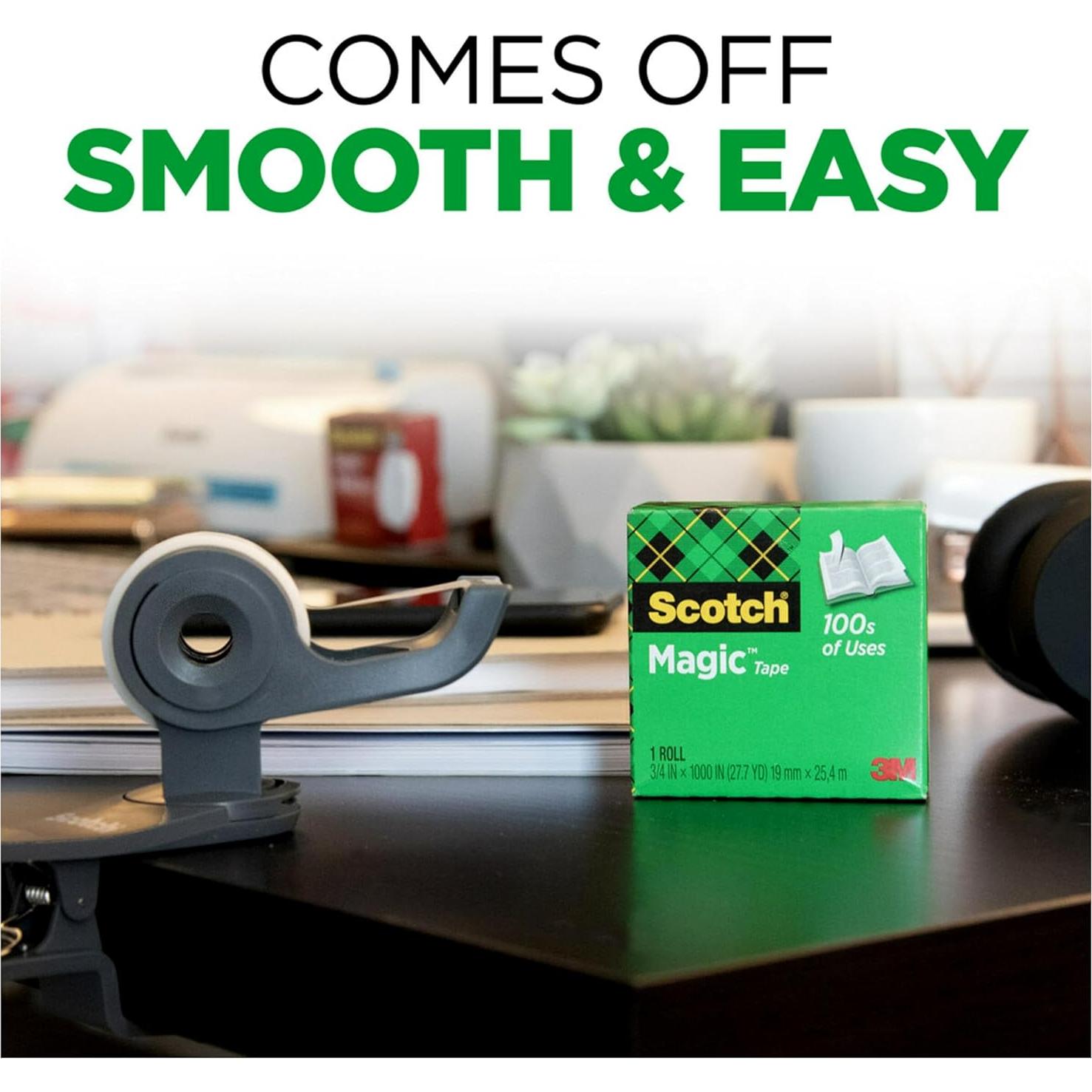 Cinta Mágica Scotch 24 Rollos 1.9 cm x 254 m, Invisible