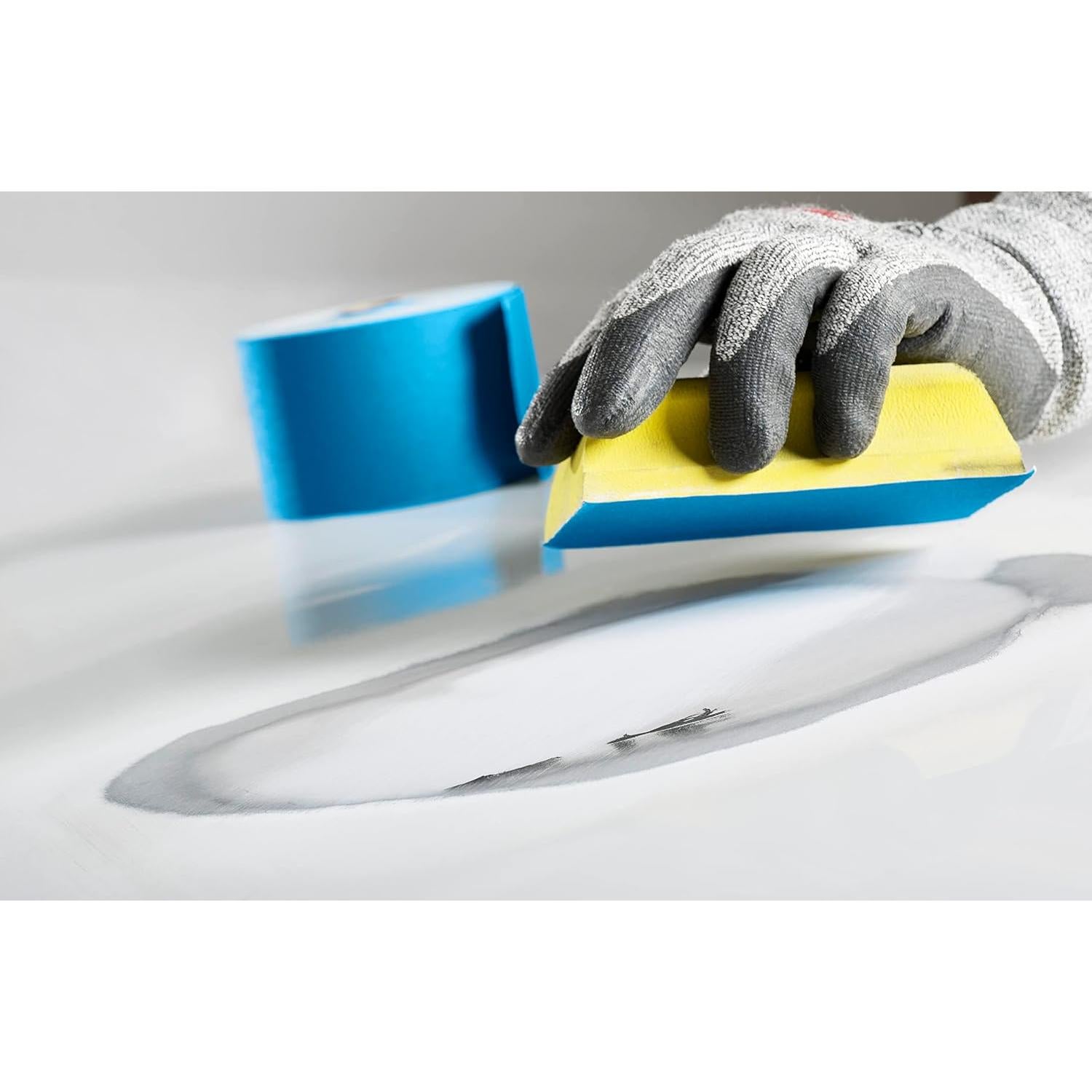 Rollo de Hojas Abrasivas 3M Stikit Azul 240 Grano 7 cm x 27 m