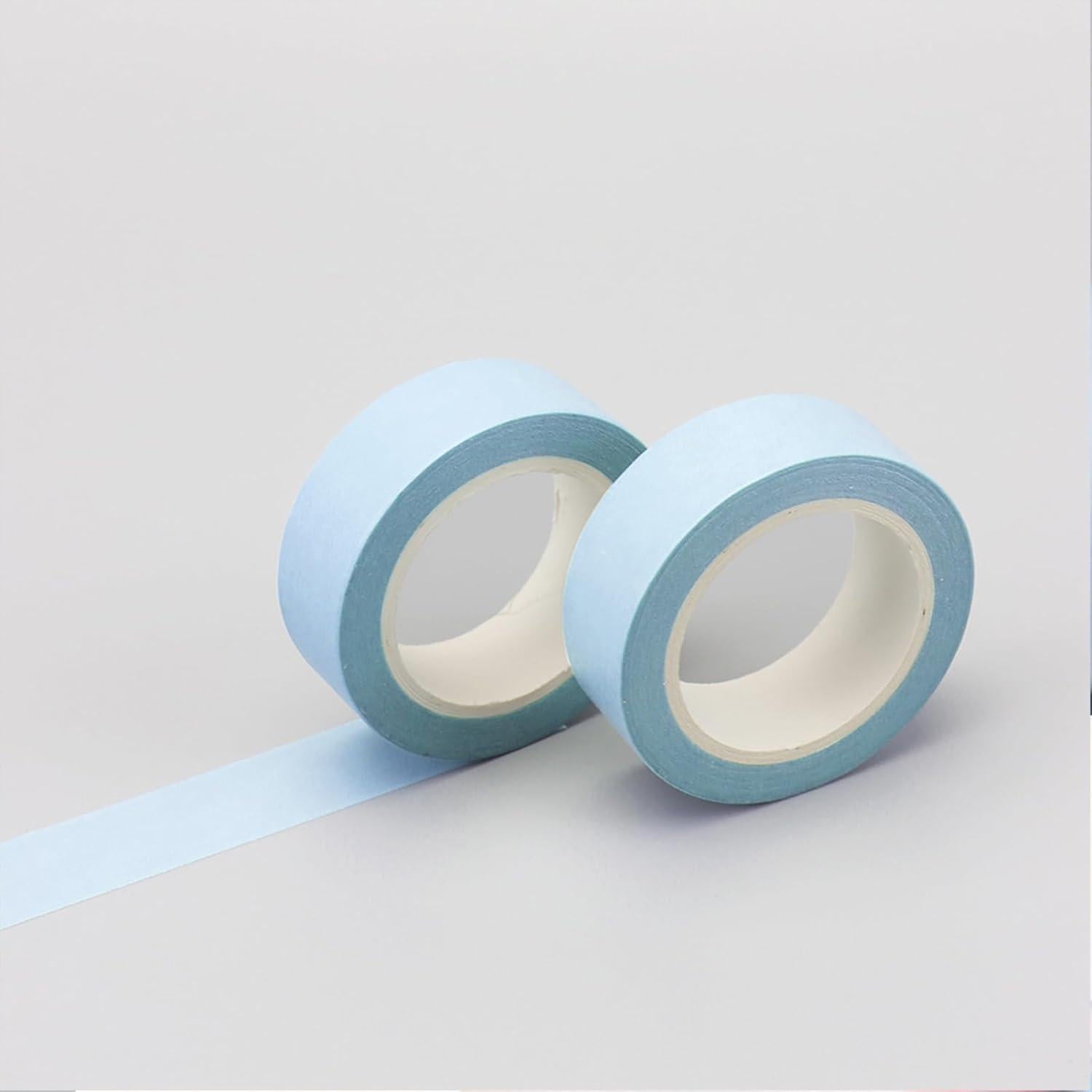 Cinta Washi Decorativa NatSumeBasics Azul Claro 3 Rollos 15mm x 10m