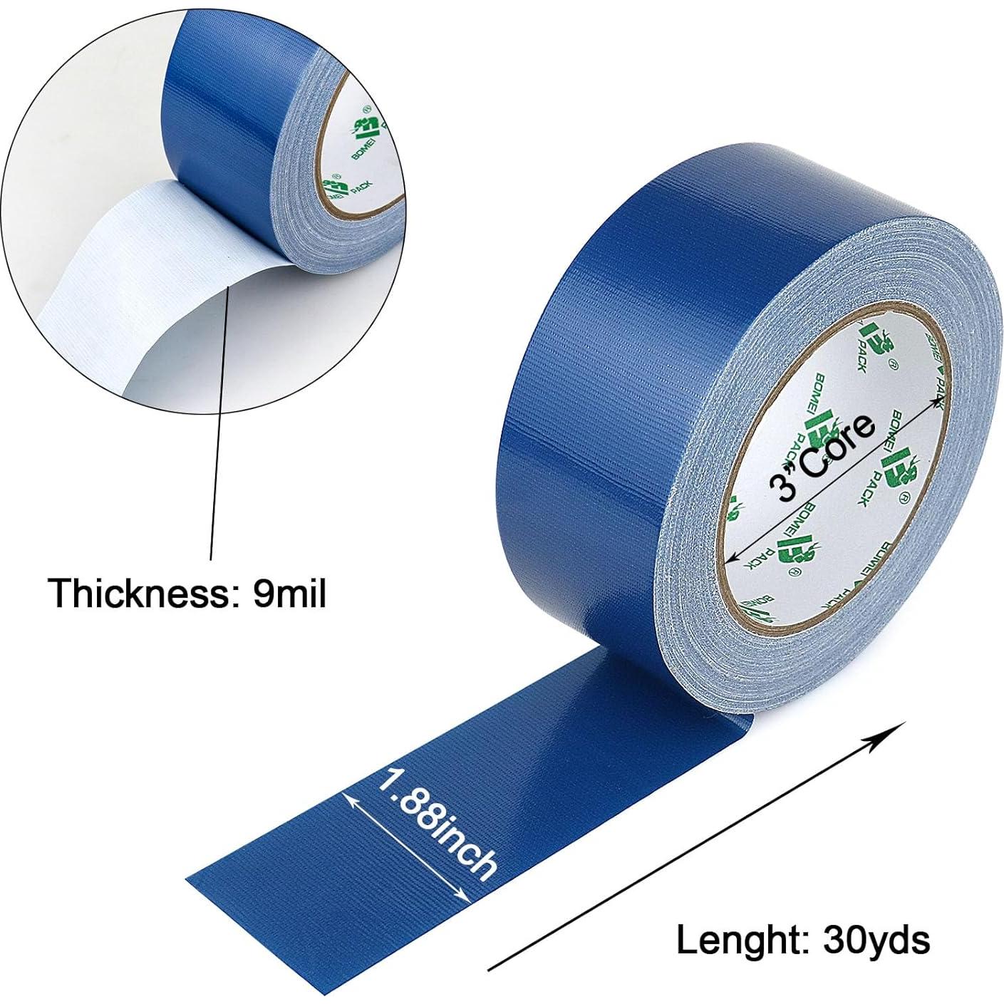 Cinta Ducto Azul BOMEI PACK 9.0mil 4.78cm x 54.86m 2 Rollos