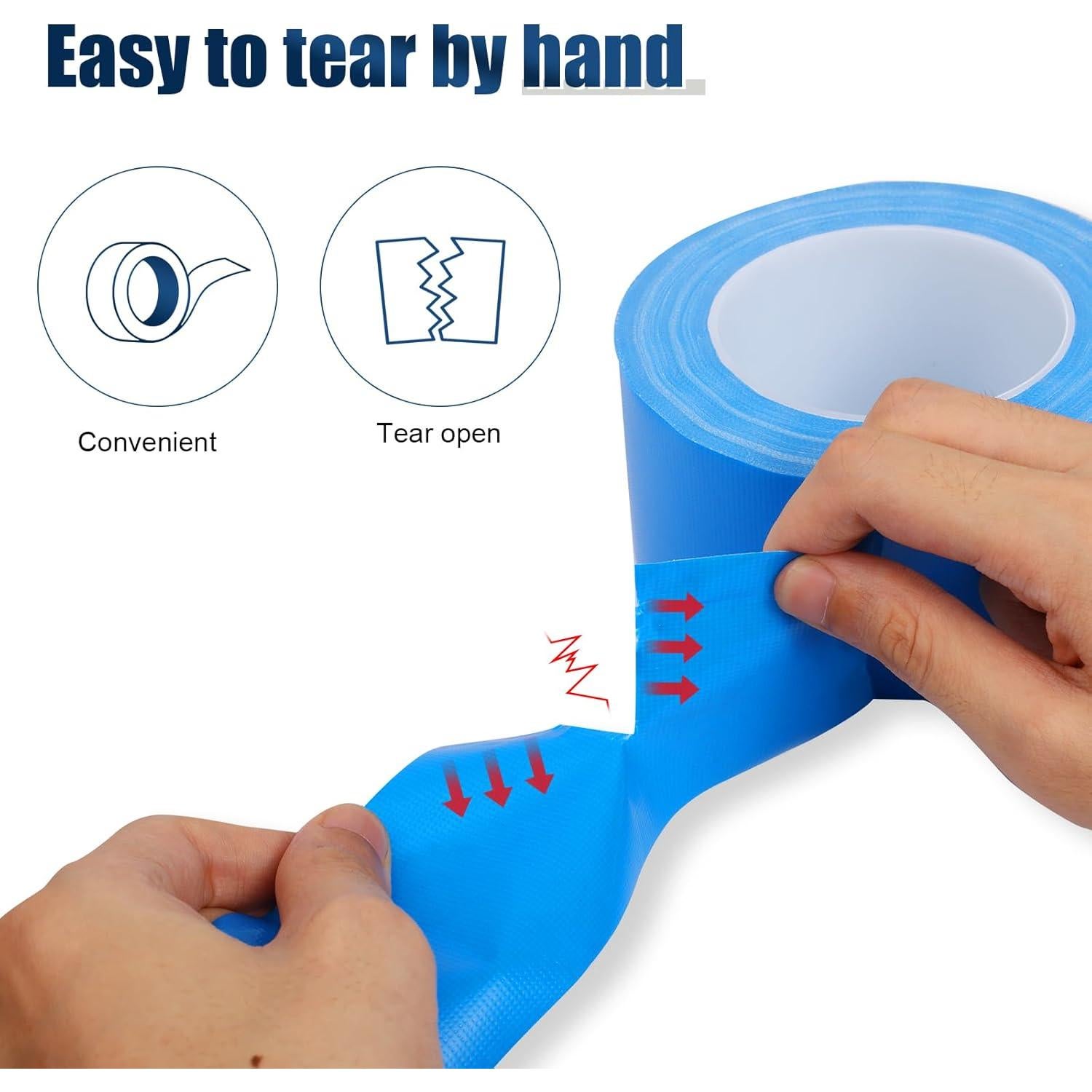 Cinta Adhesiva Azul Resistente Harciety 4.8 cm x 32 m Impermeable