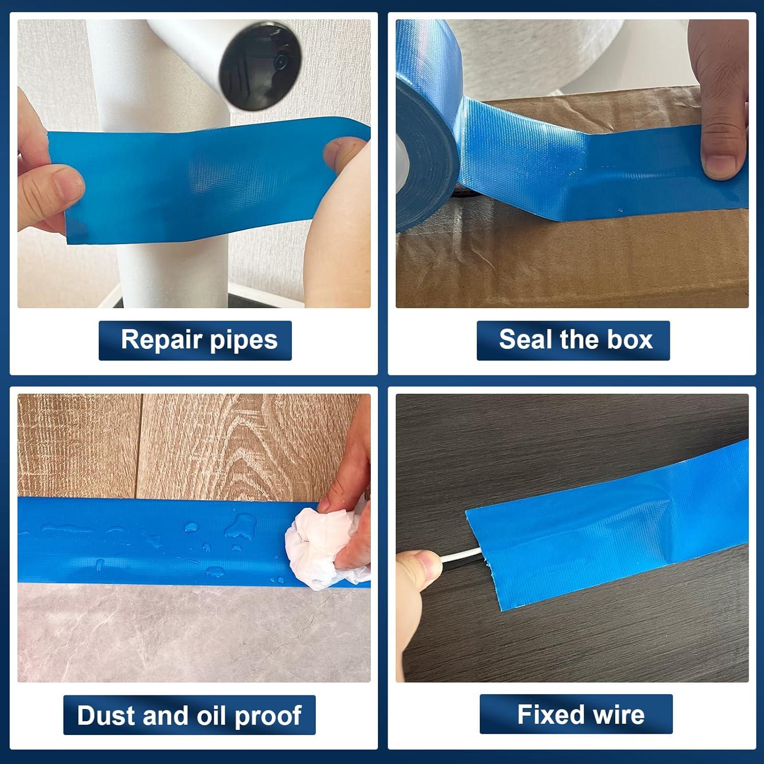 Cinta Adhesiva Azul Resistente Harciety 4.8 cm x 32 m Impermeable