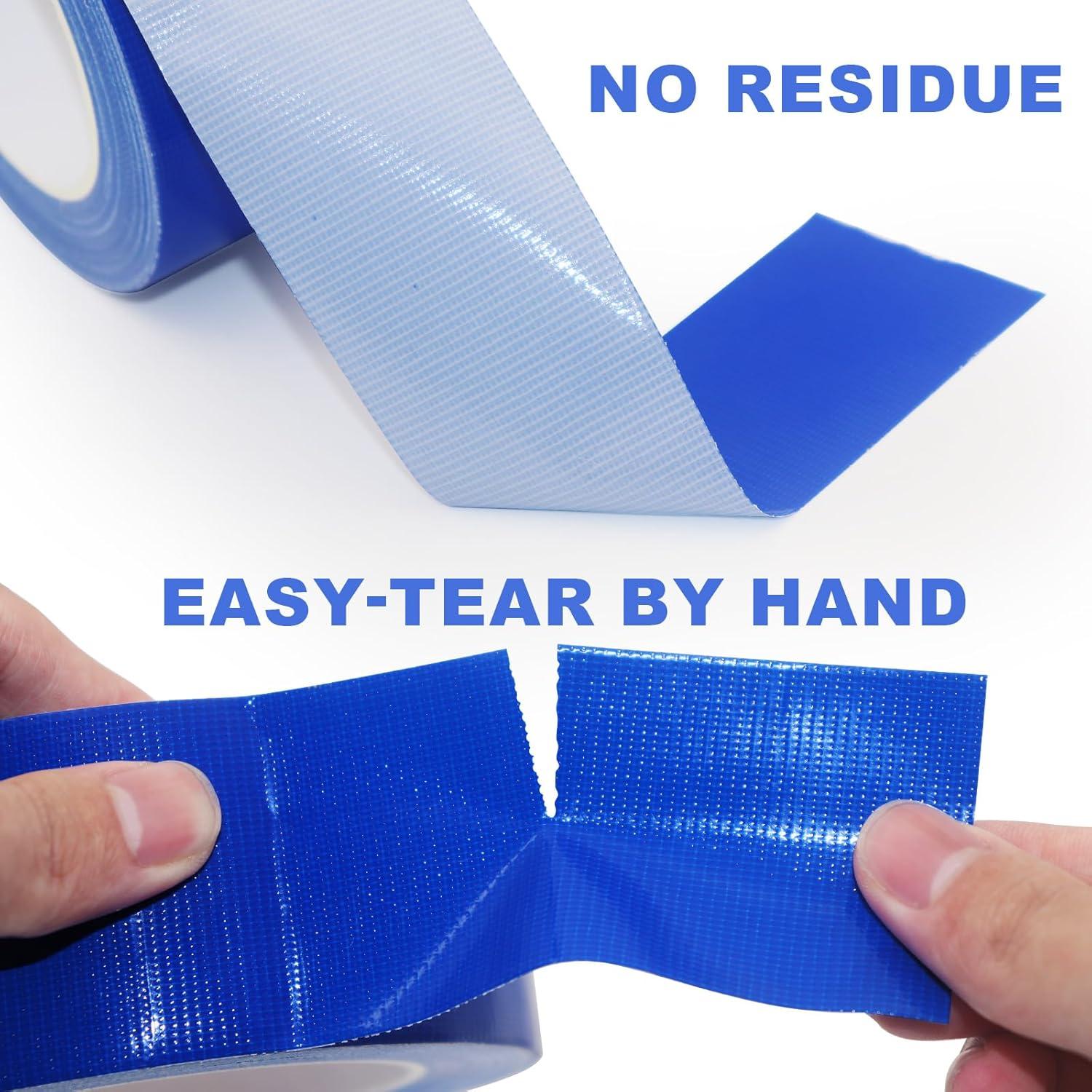 Cinta Adhesiva Azul 5cm x 29.27m Resistente al Agua Duradera